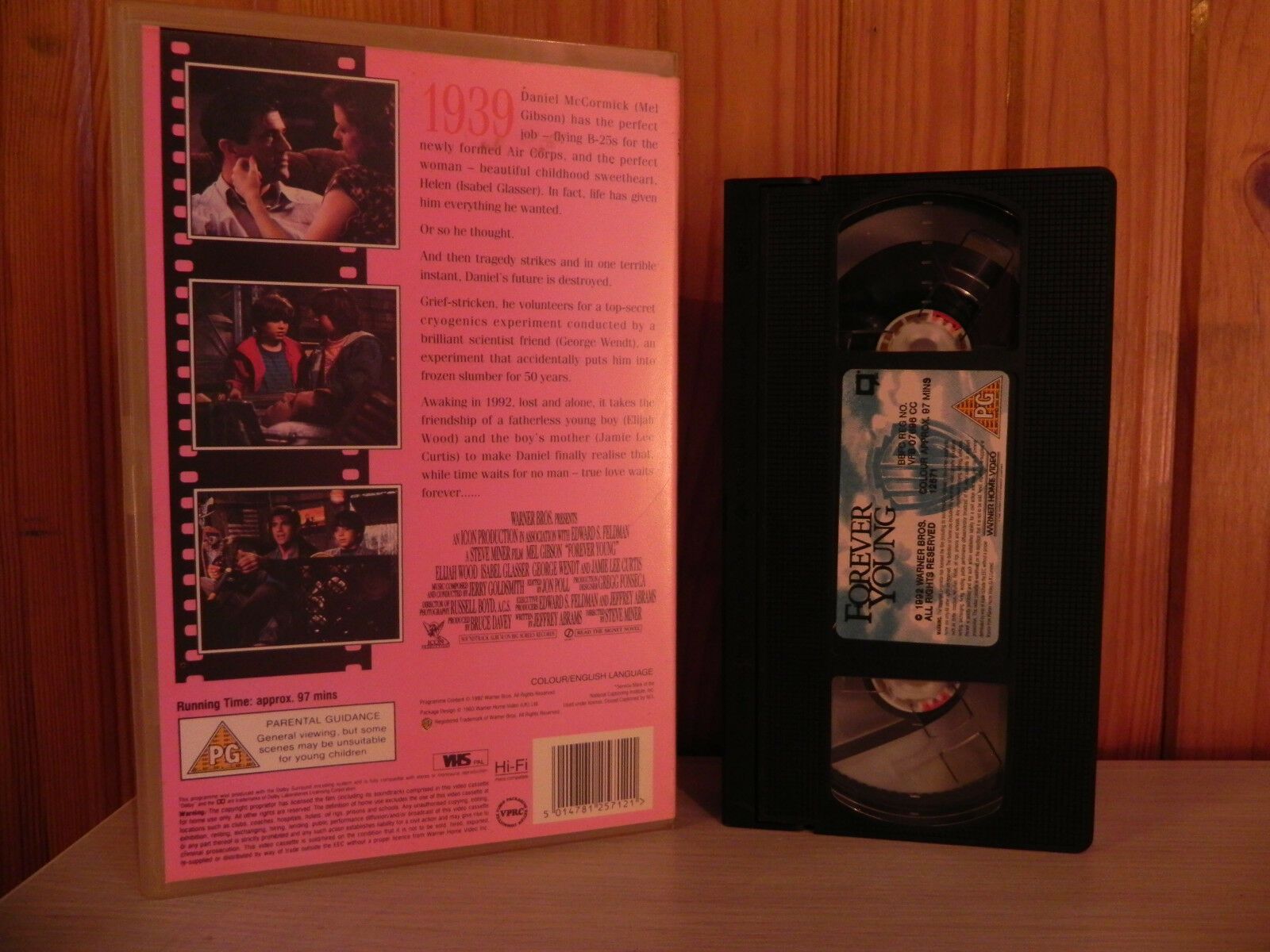 FOREVER YOUNG - Mel Gibson - Cryo Sleep Drama - Big Box - Ex-Rental Video - VHS-
