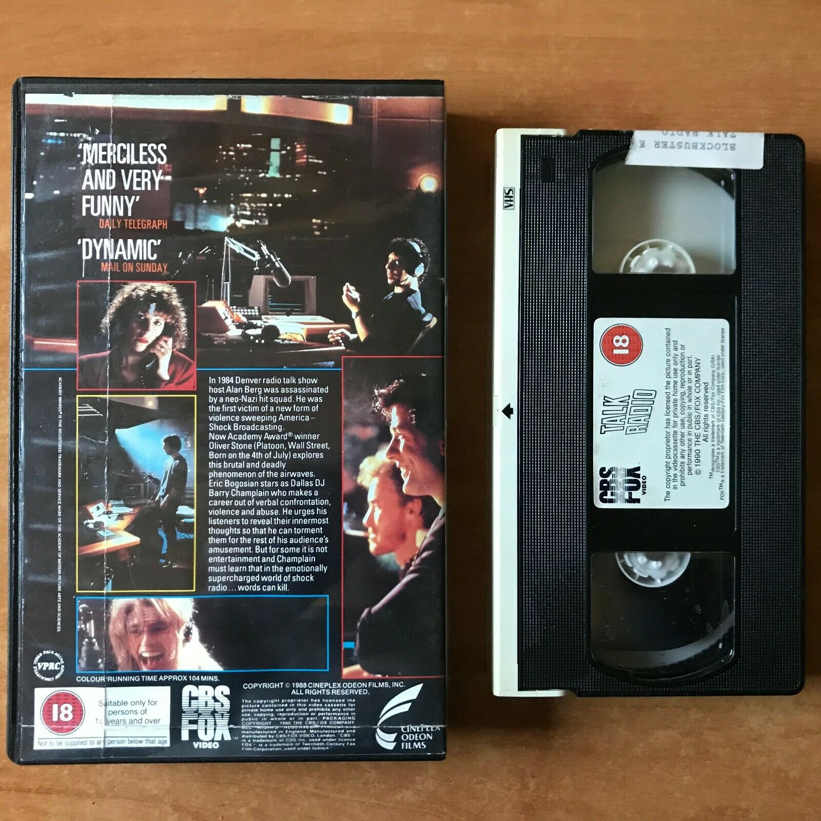 Talk Radio; [Oliver Stone] True Story Drama - Large Box - Alec Baldwin - Pal VHS-