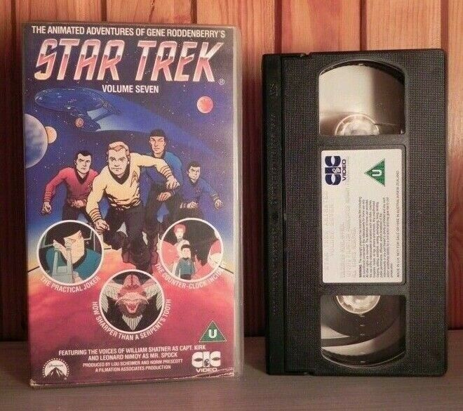 Star Trek, Vol.7 - Sci-Fi - Action Animated Adventures - 3 Episodes - Kids - VHS-
