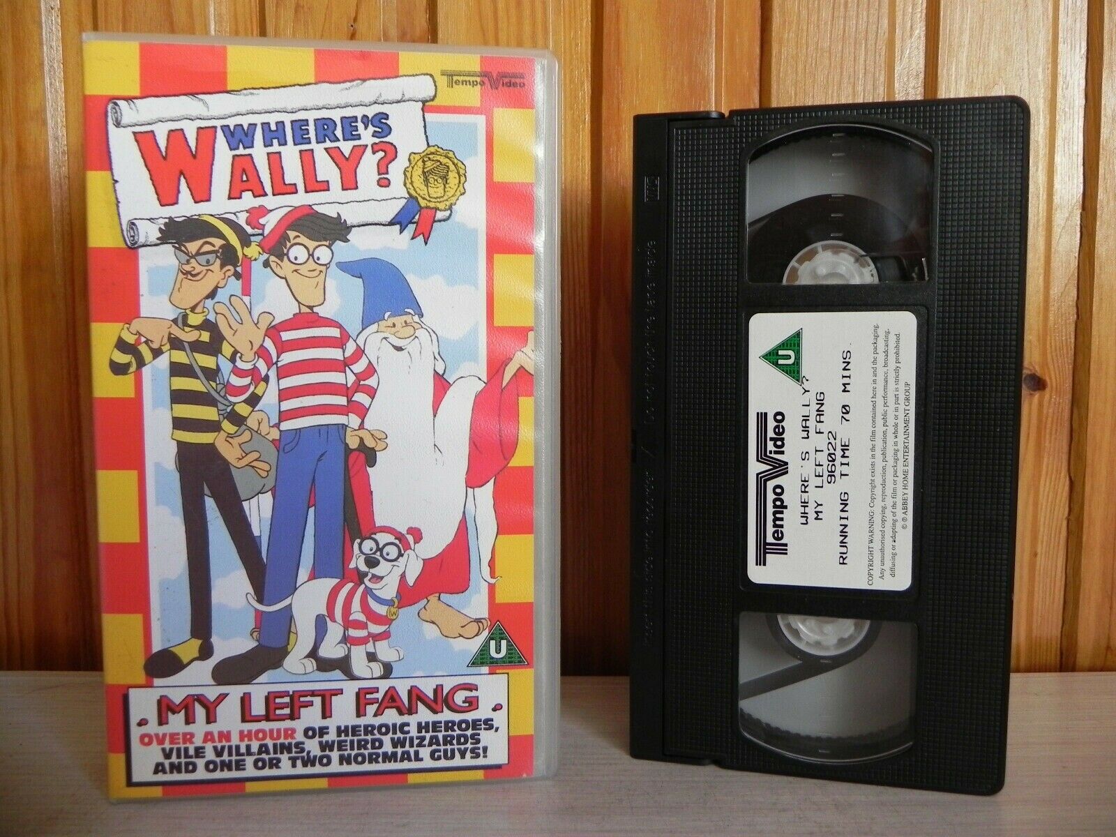Where's Wally: My Left Fang (1992) - Forest Women - Retro Children's - Pal VHS-