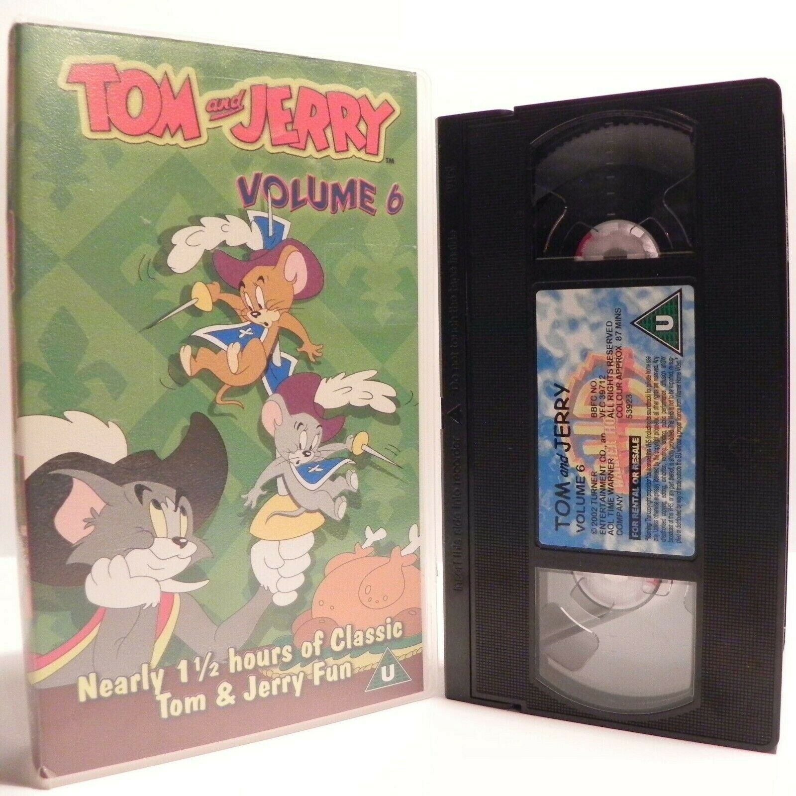Tom And Jerry - Vol.6 - Classic Animation - Fun Adventures - Children's - VHS-