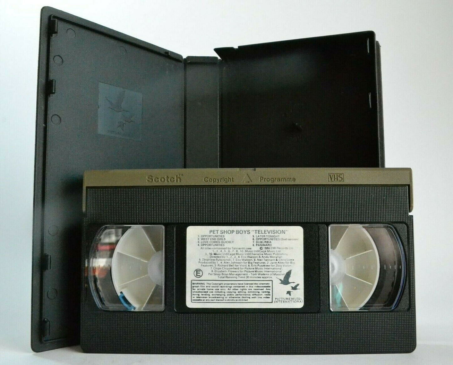 Pet Shop Boys: 'Television' - Music Videos - 'Paninaro' - Chris Lowe - Pal VHS-