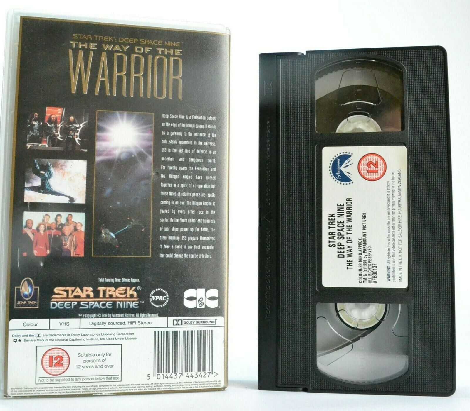 Star Trek: Deep Space Nine (DS9) -'The Way Of The Warrior'- Sci-Fi Series - VHS-