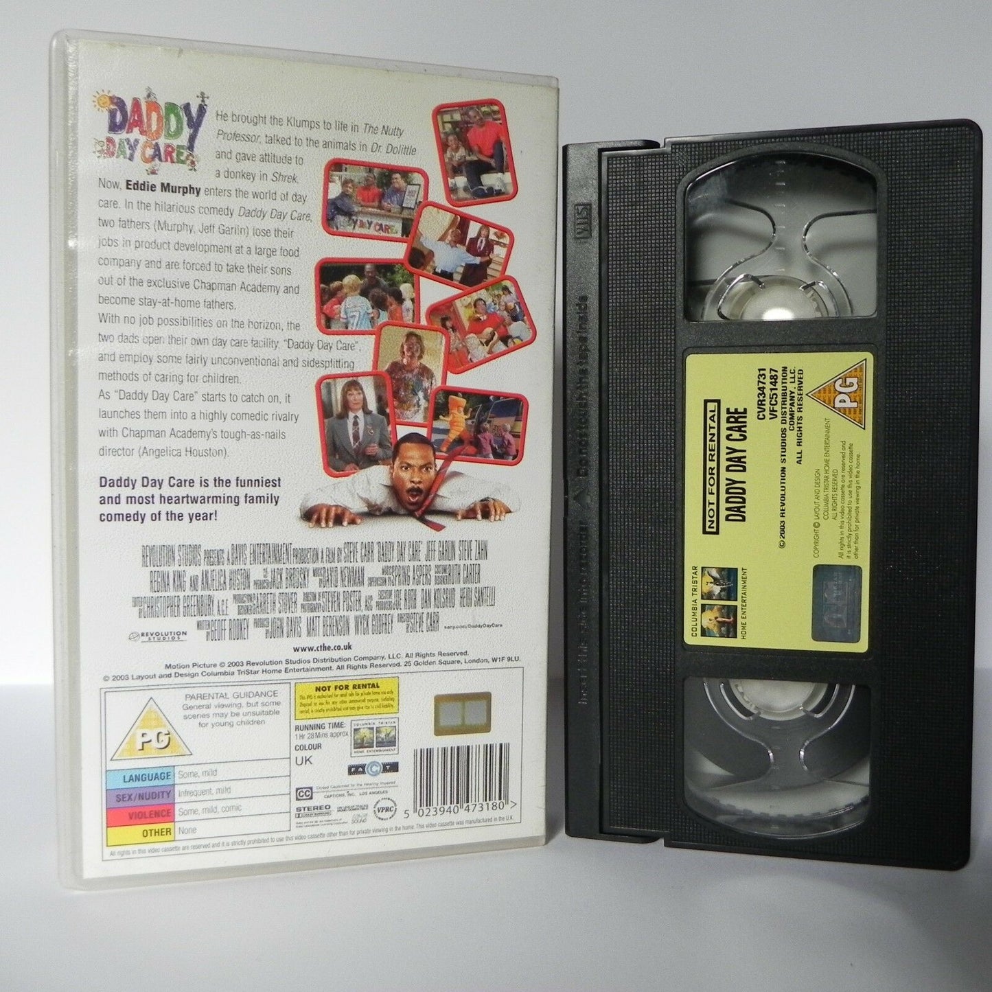 Daddy Daycare - Columbia - Comedy - Eddie Murphy - Anjelica Huston - Pal VHS-