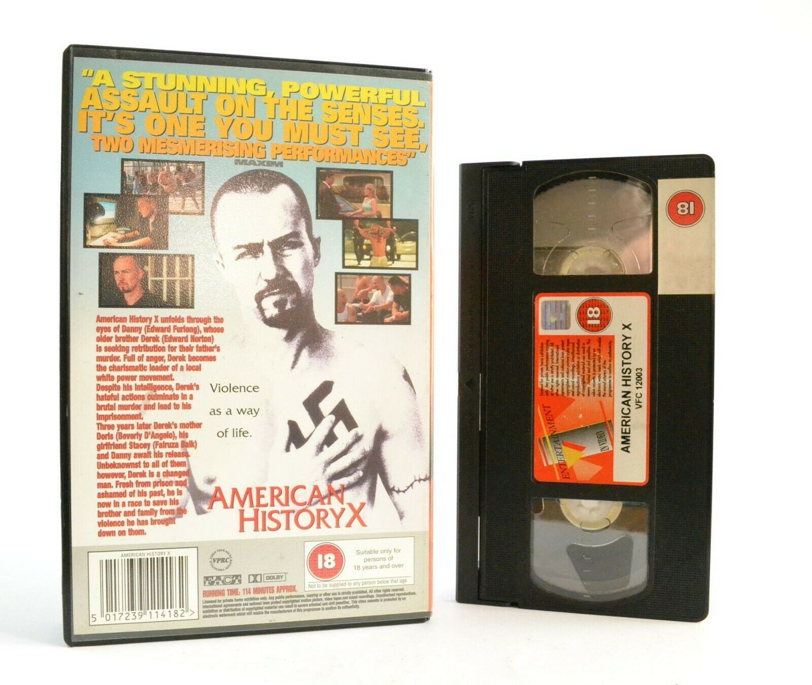 American History X: Drama (1998) - Large Box - Violence As A Way Of Life - VHS-