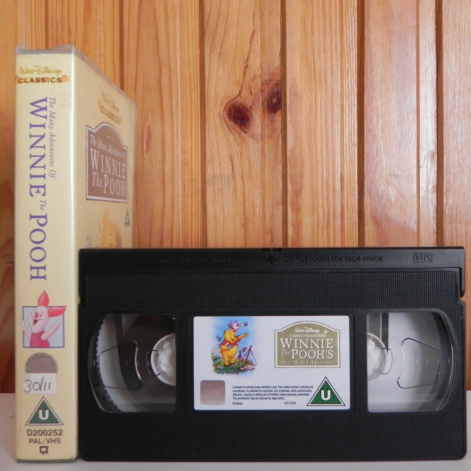 The Many Adventures Of Winnie The Pooh - Walt Disney Classics - Children's - VHS-
