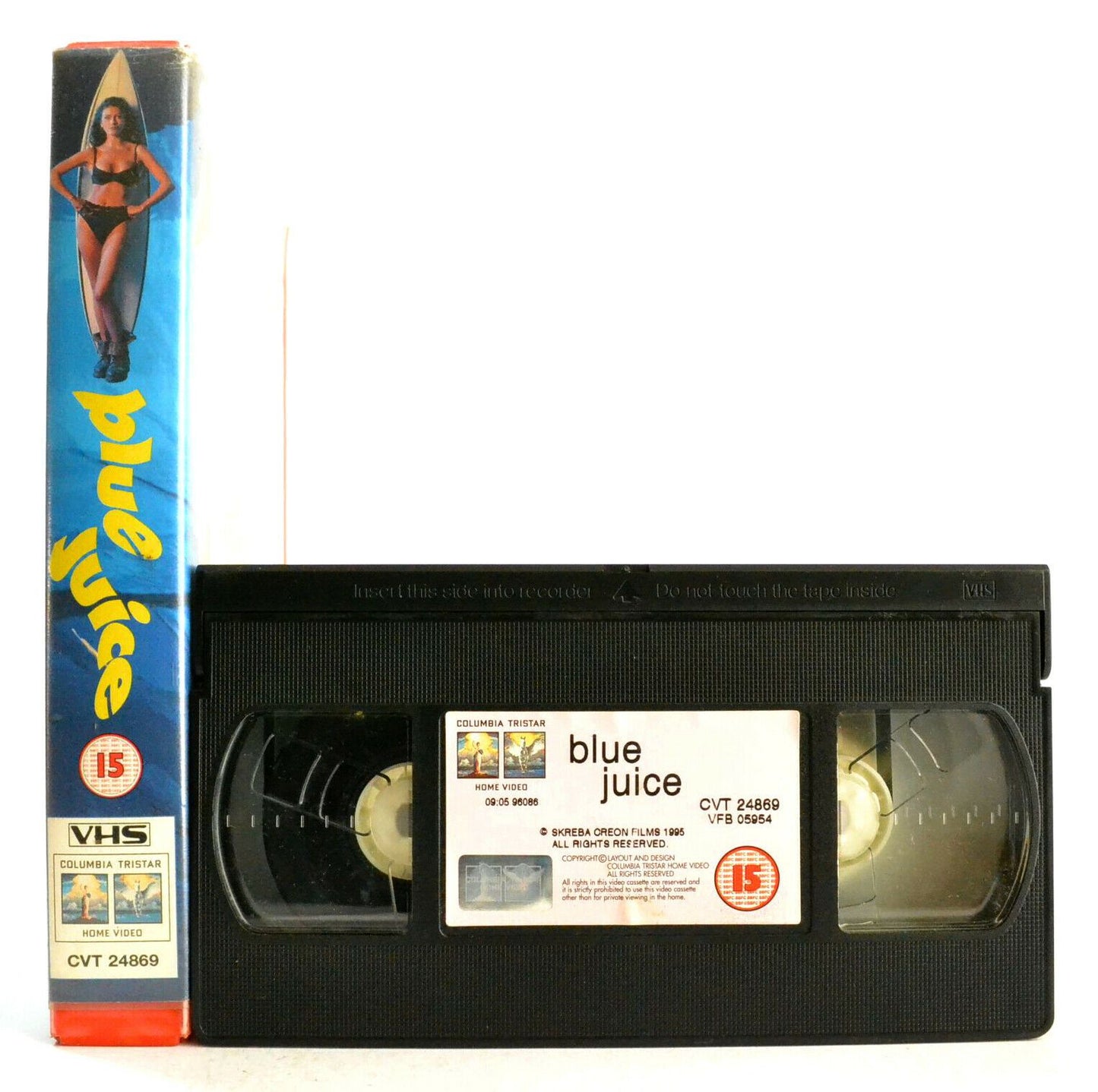 Blue Juice: British Comedy/Drama - Catherine Zeta Jones - Large Box - Pal VHS-