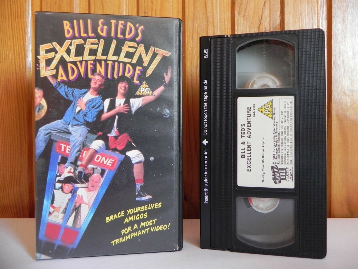 Bill & Ted's Excellent Adventure - Castle Pictures - Comedy - Keanu Reevs - VHS-