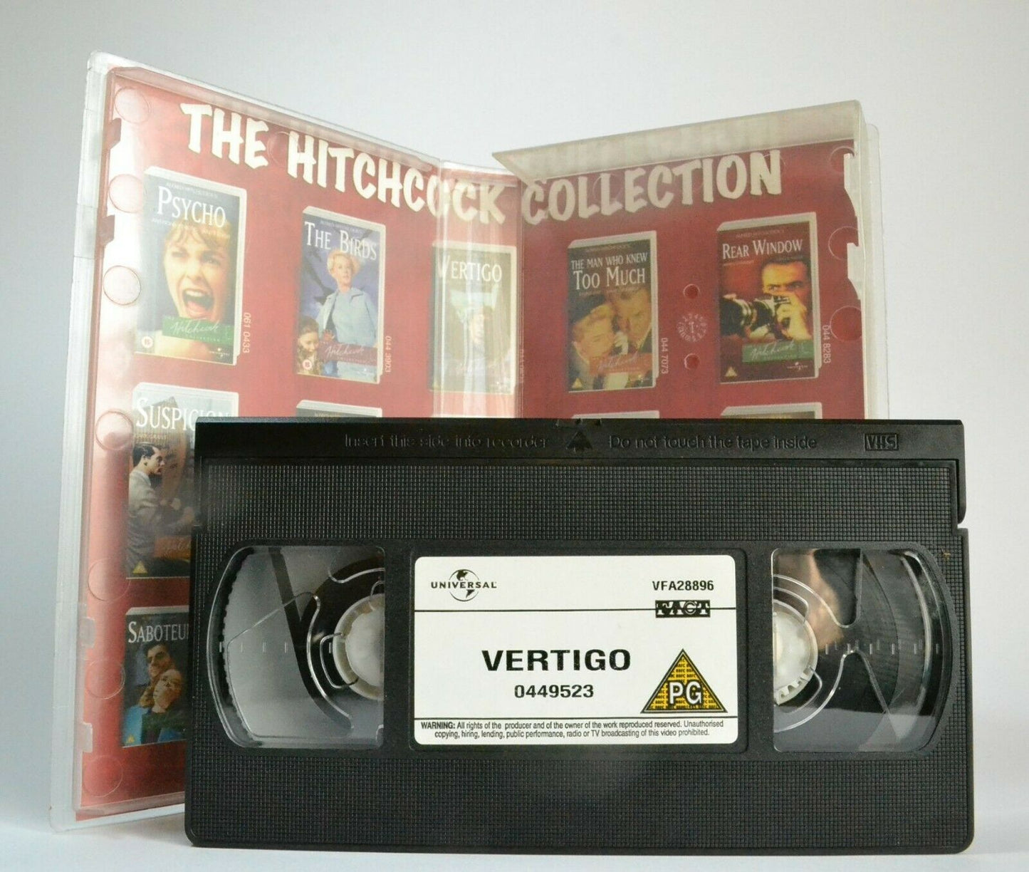 Vertigo; [Alfred Hitchcock] - Mystery Thriller - James Stewart / Kim Noval - VHS-