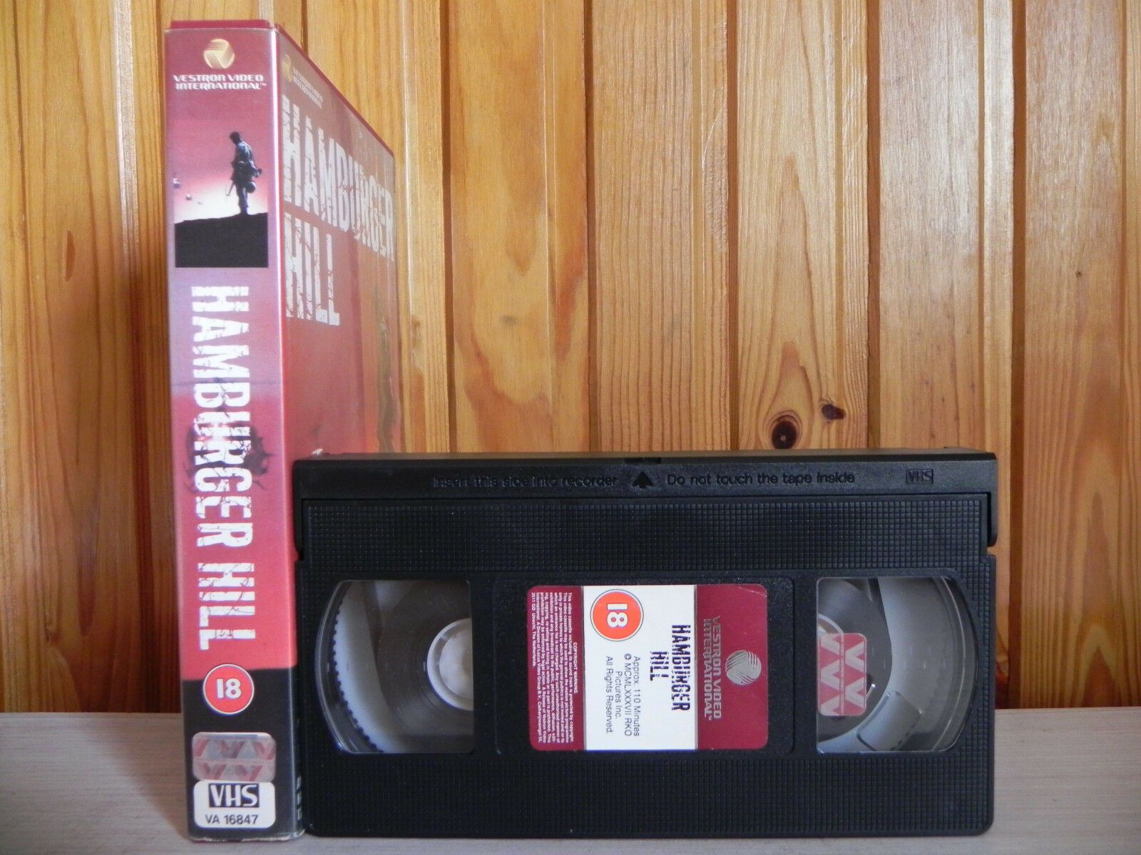 Hamburger Hill - Vestron - War Its Worst - Fought By Men At Their Best - VHS-