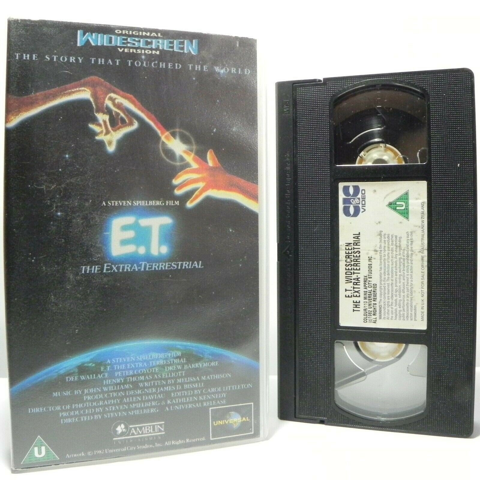 E.T.: The Extra-Terrestial: By S.Spielberg - Classic Film - Widescreen - VHS-