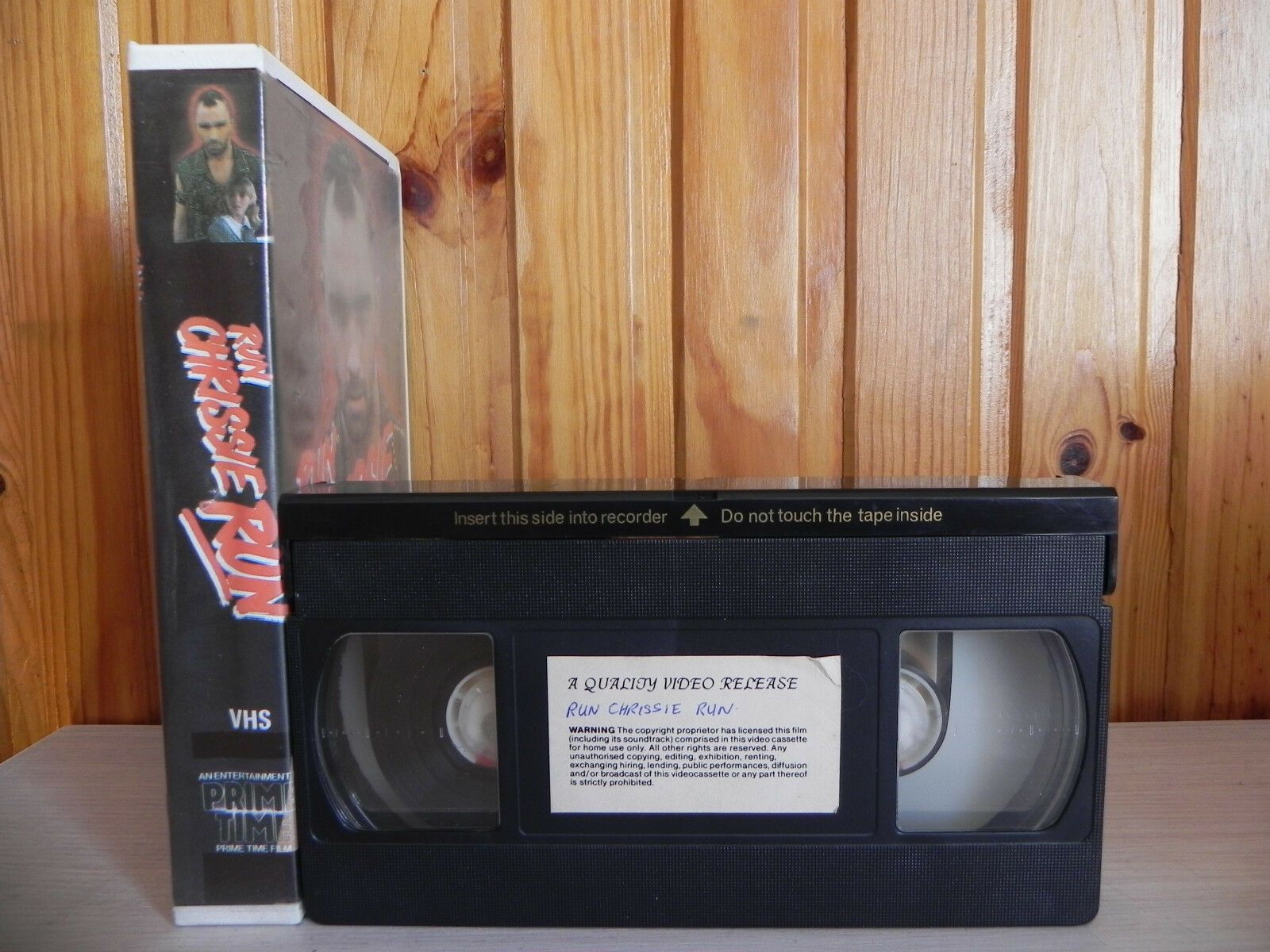 Run Chrissie Run - Annie Jones - Prime Time Release - Rare Pre Cert - Pal - VHS-