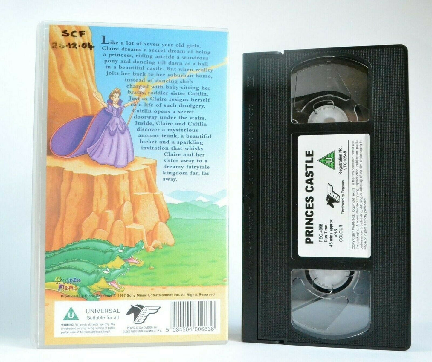 The Princess Castle (1996) - Animated Fairytale Fantasy - Children's - Pal VHS-