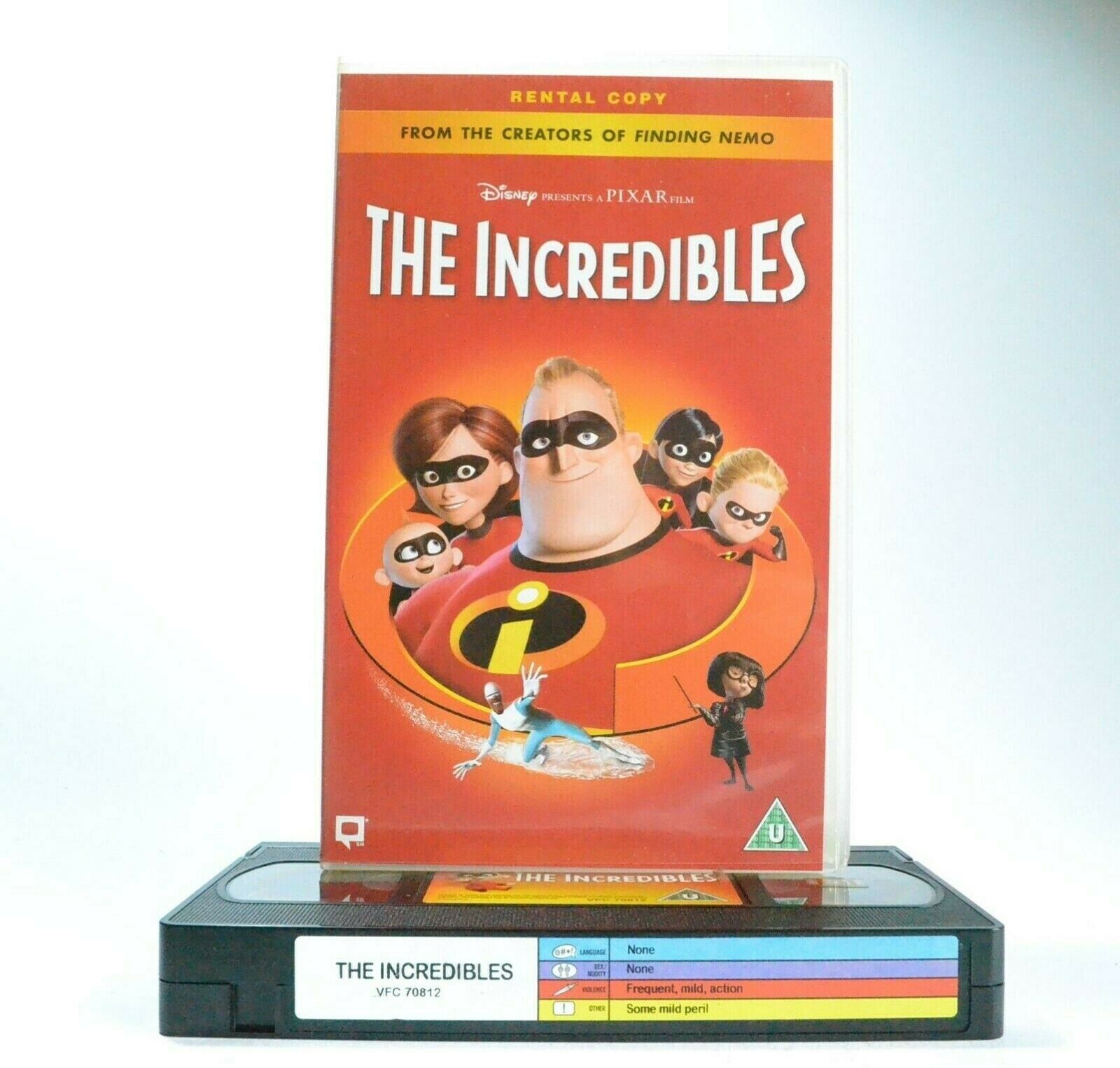 The Incredibles: Disney/PIXAR - Computer Animated - Large Box - Kids - Pal VHS-