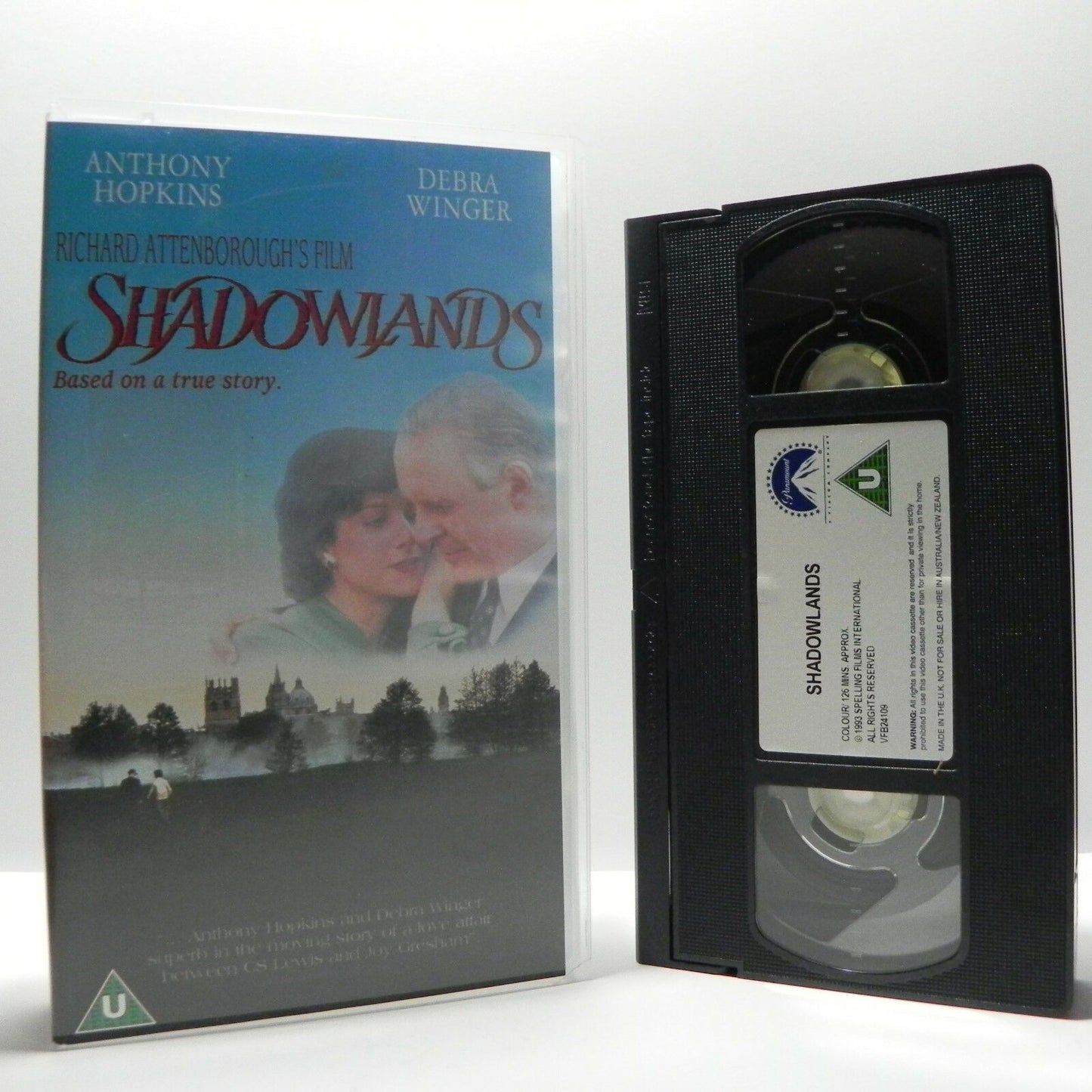 Shadowlands: Anthony Hopkins/Debra Winger - (2000) Drama - True Story - Pal VHS-