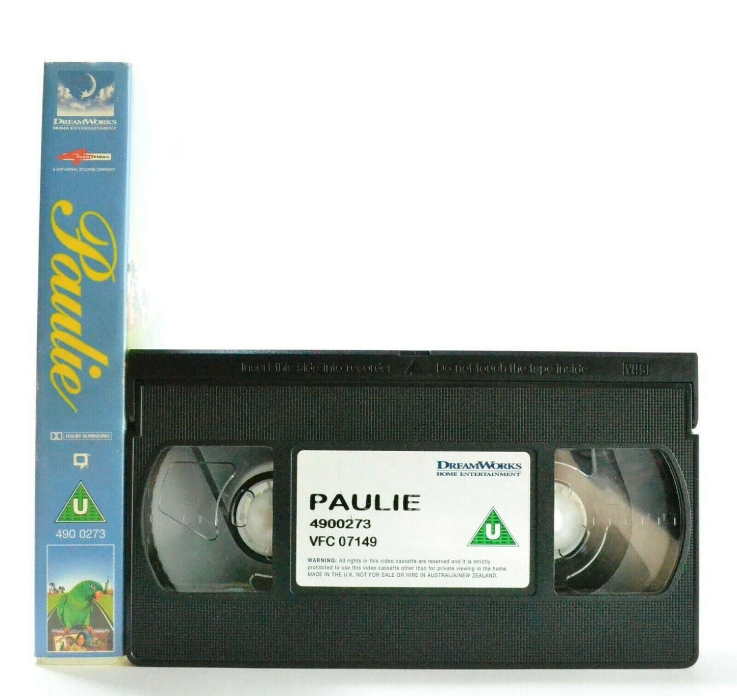 Paulie: Fantasy Comedy (1998) - Fast Talking Parrot - Cheech Marin - Kids - VHS-