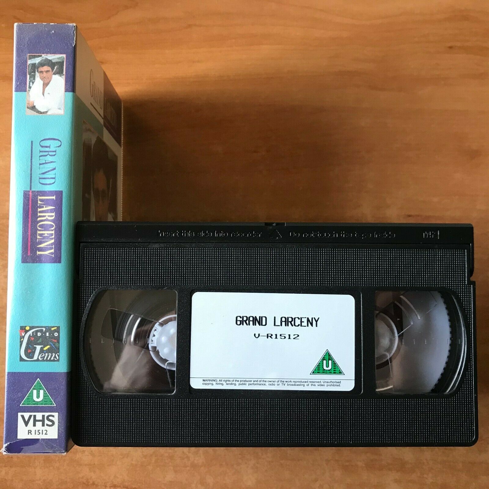 Grand Larceny (1987): Made For TV - Thriller - Ian McShane / Omar Shariff - VHS-