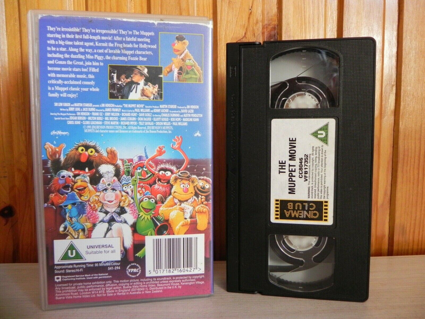 THE MUPPET MOVIE - HOLLYWOOD - KIDS VIDEO VINTAGE - JIM HENSON - MOVIE - PAL VHS-