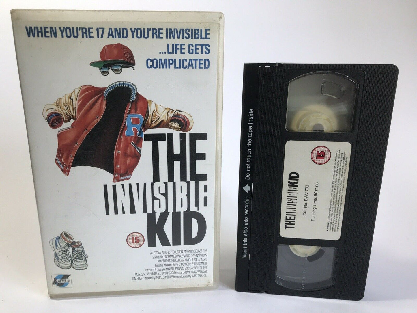 The Invisible Kid: (1988) Cult Comedy/Braveworld - Jay Underwood - Large Box OOP VHS-