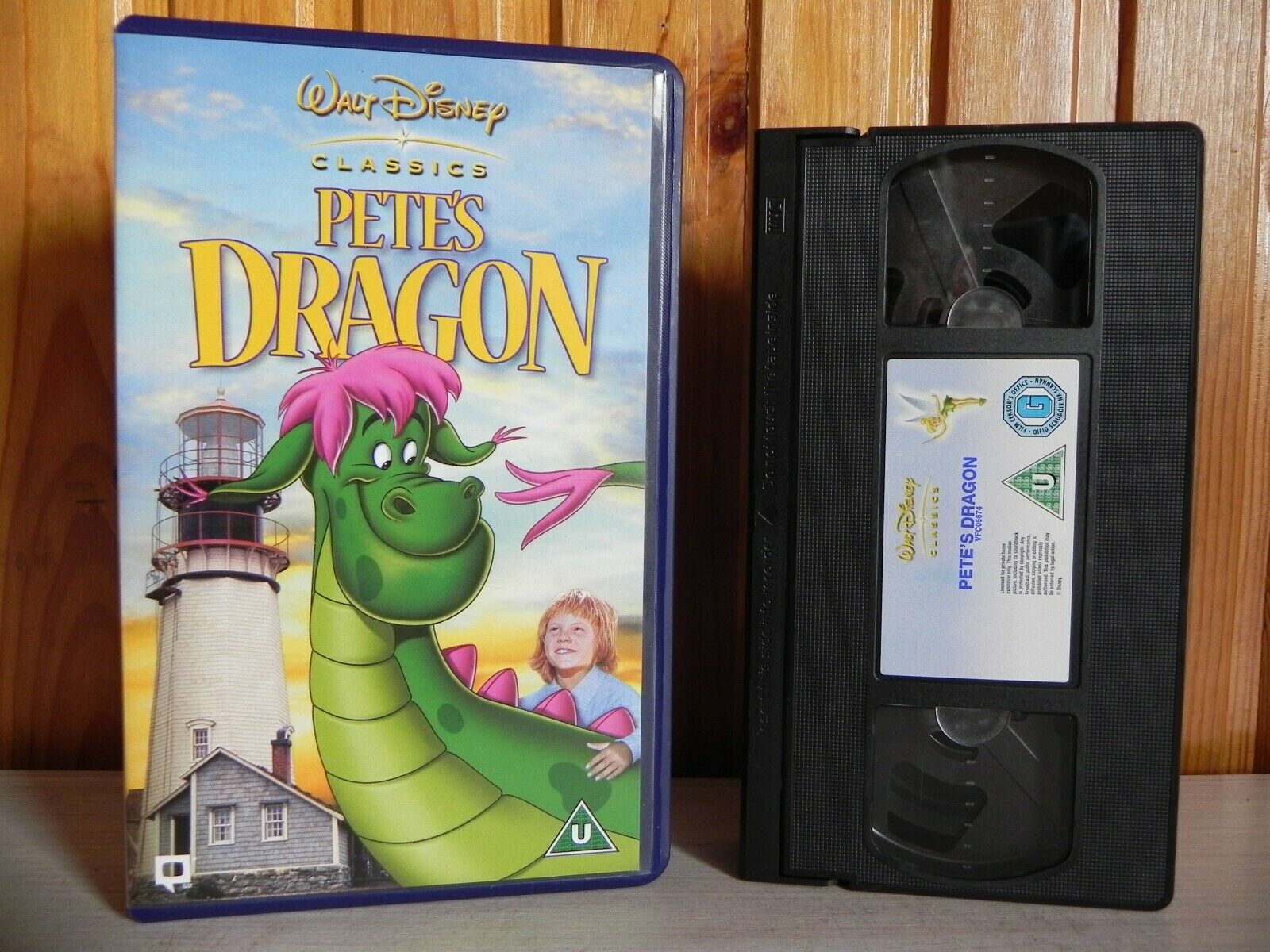 Pete's Dragon - Walt Disney Classics - Musical - Adventure - Kids - Pal VHS-