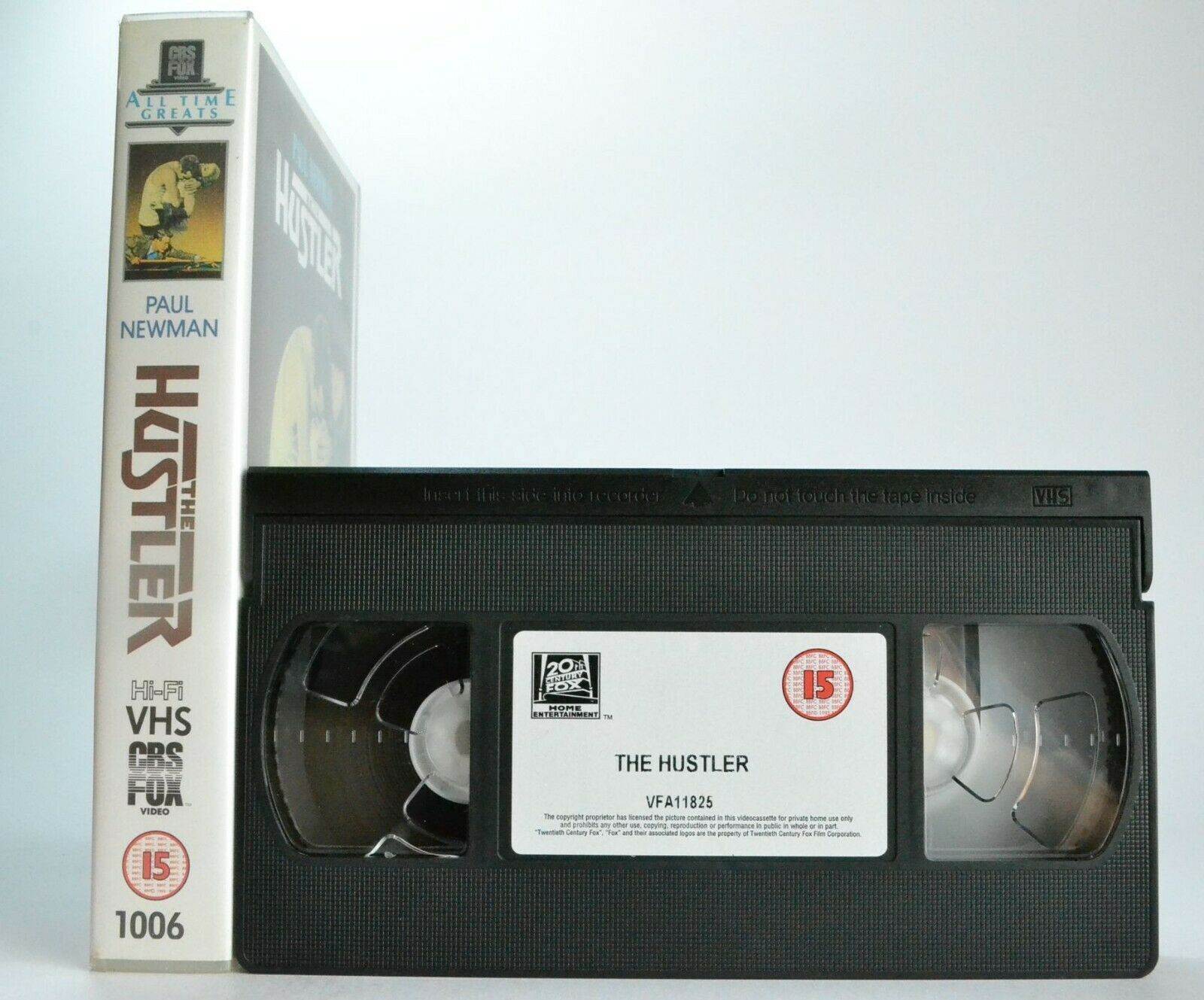 The Hustler: Paul Newman; Major League Pool - 1961 Classic/Cult Drama - Pal VHS-
