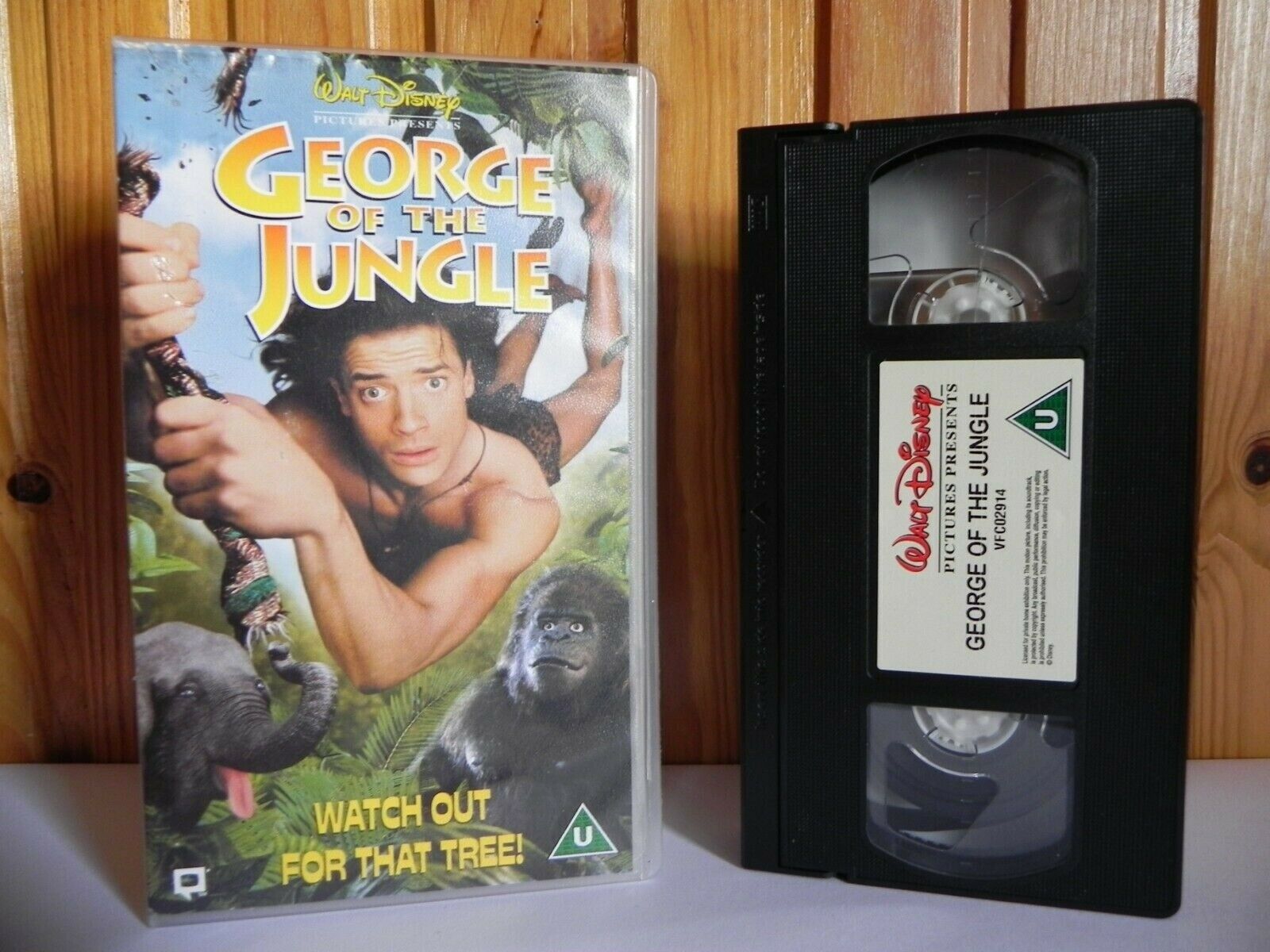 George Of The Jungle - Walt Disney - Family - Comedy - Brendan Fraser - Pal VHS-