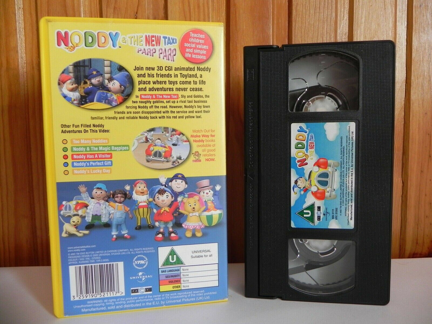 Noddy & The New Taxi - Universal - Brand New Computer Action - Children's - VHS-