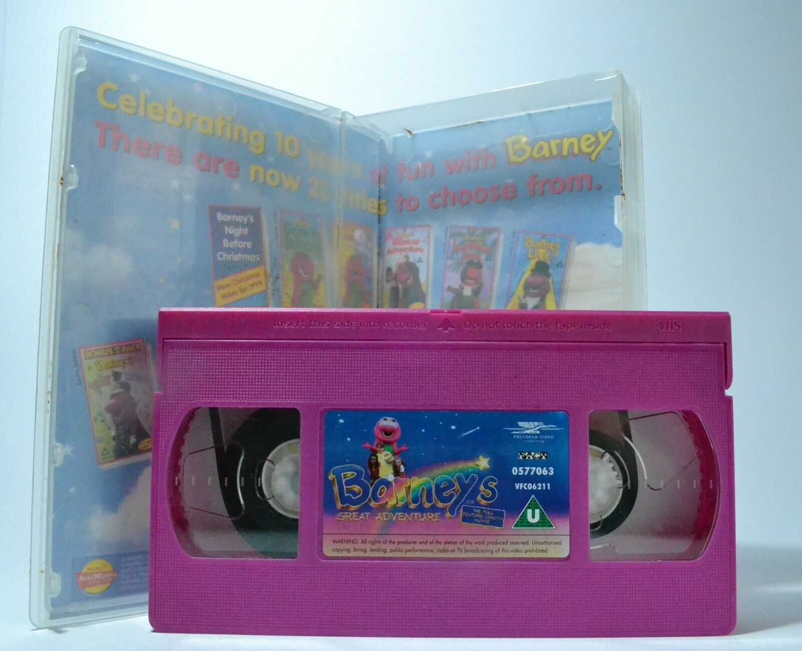 Barney: Great Adventure [The Movie] Singalong - Educational - Children's - VHS-