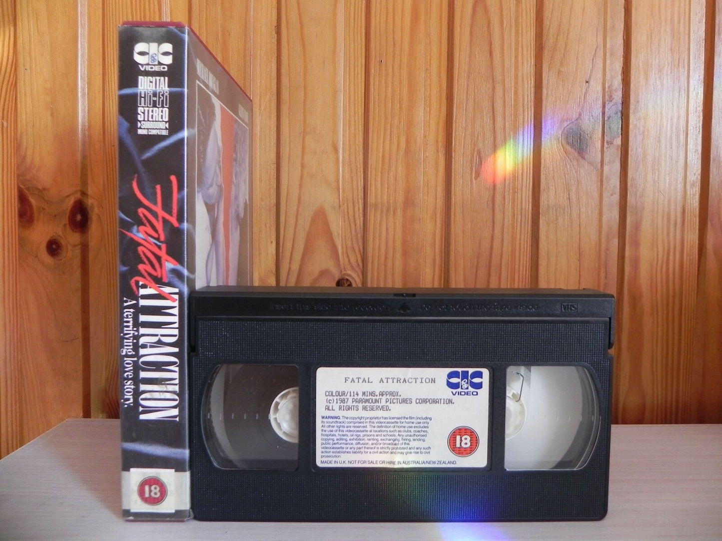 Fatal Attraction (1987): Erotic Thriller - Big Box [Rental] Michael Dougs - VHS-