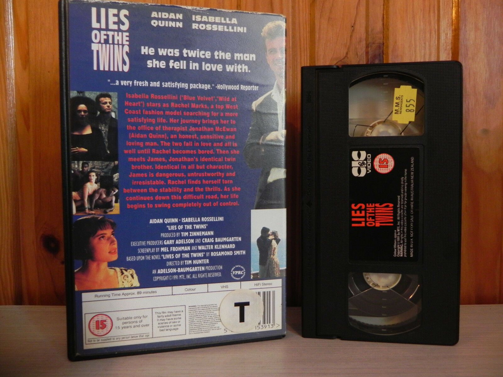 Lies Of The Twins - Aidan Quinn - Big Box - Dangerous Thriller - Ex-Rental - VHS-