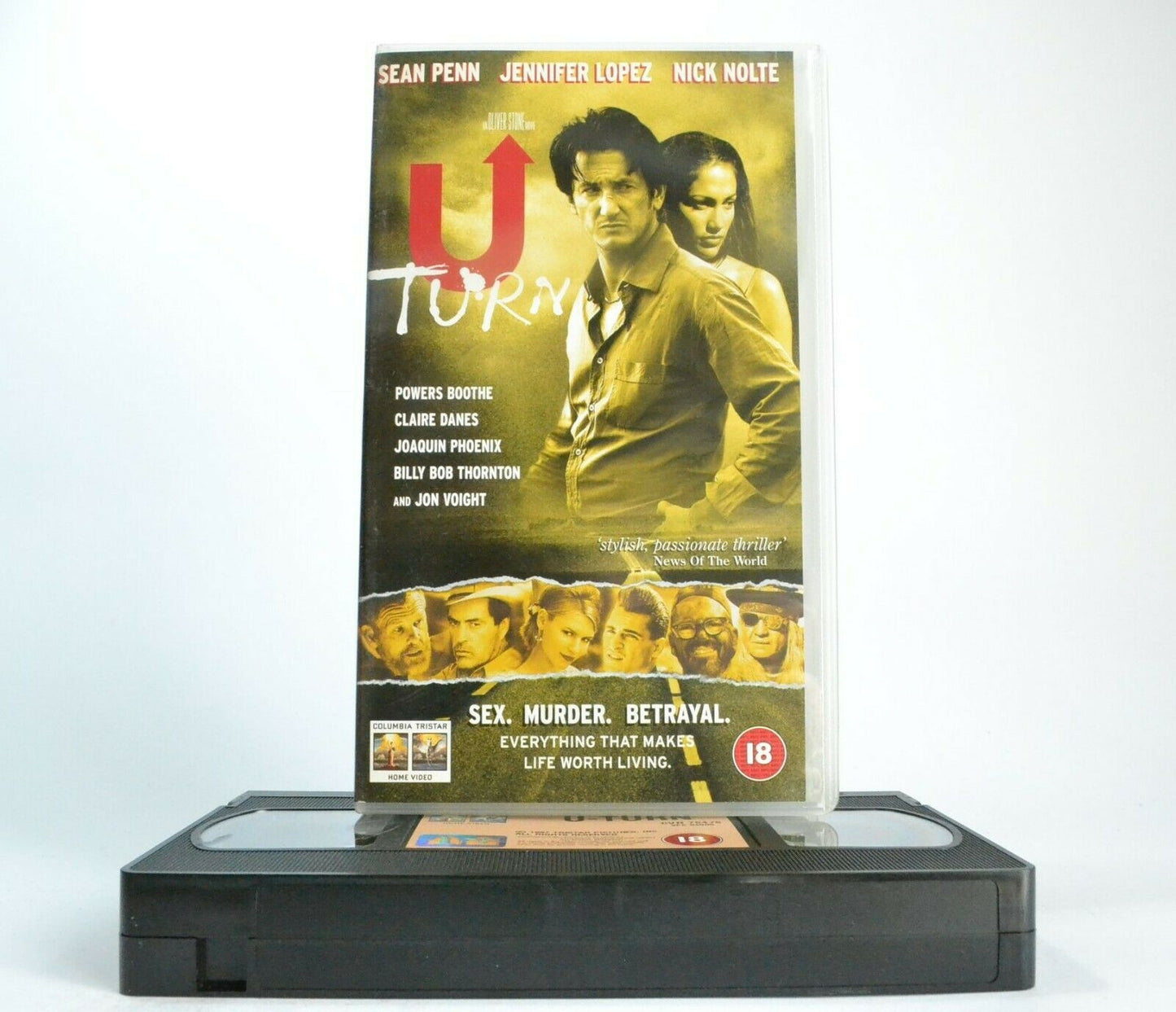 U Turn: A Oliver Stone Film (1997) - Crime Thriller - S.Penn/J.Lopez - Pal VHS-