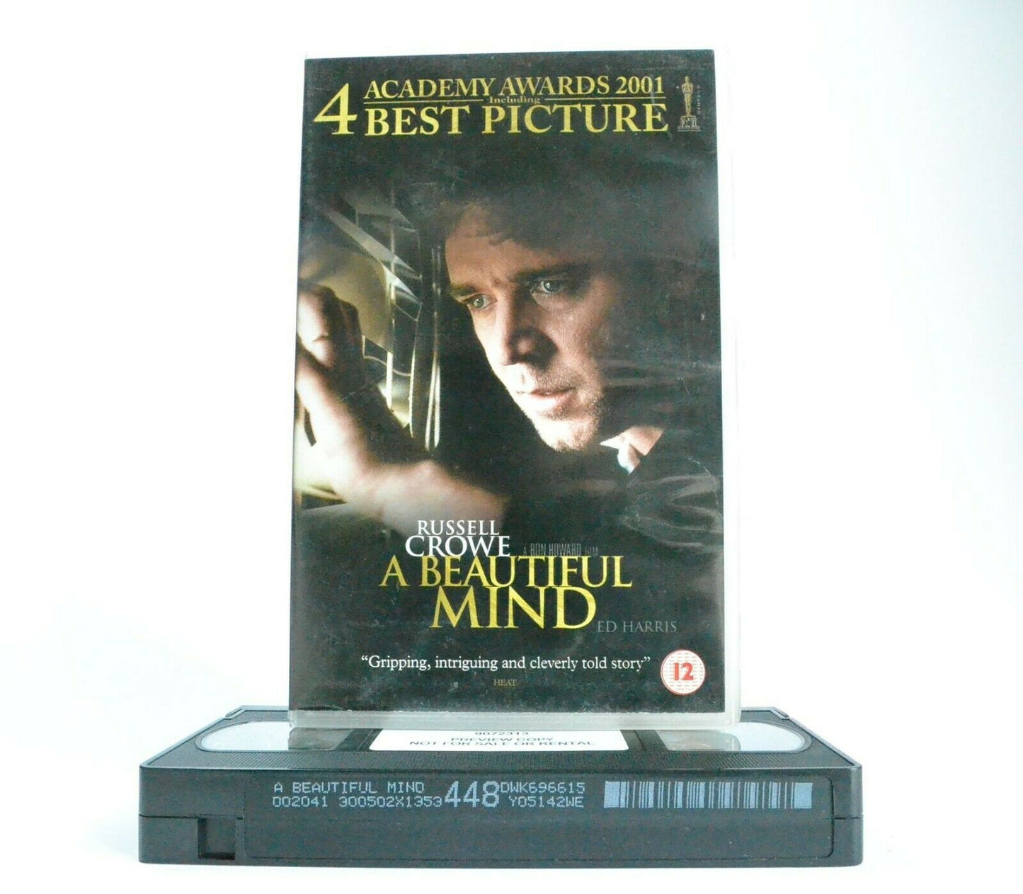 A Beautiful Mind (2001); [John Nash] - Biographical Drama - Russell Crowe - VHS-