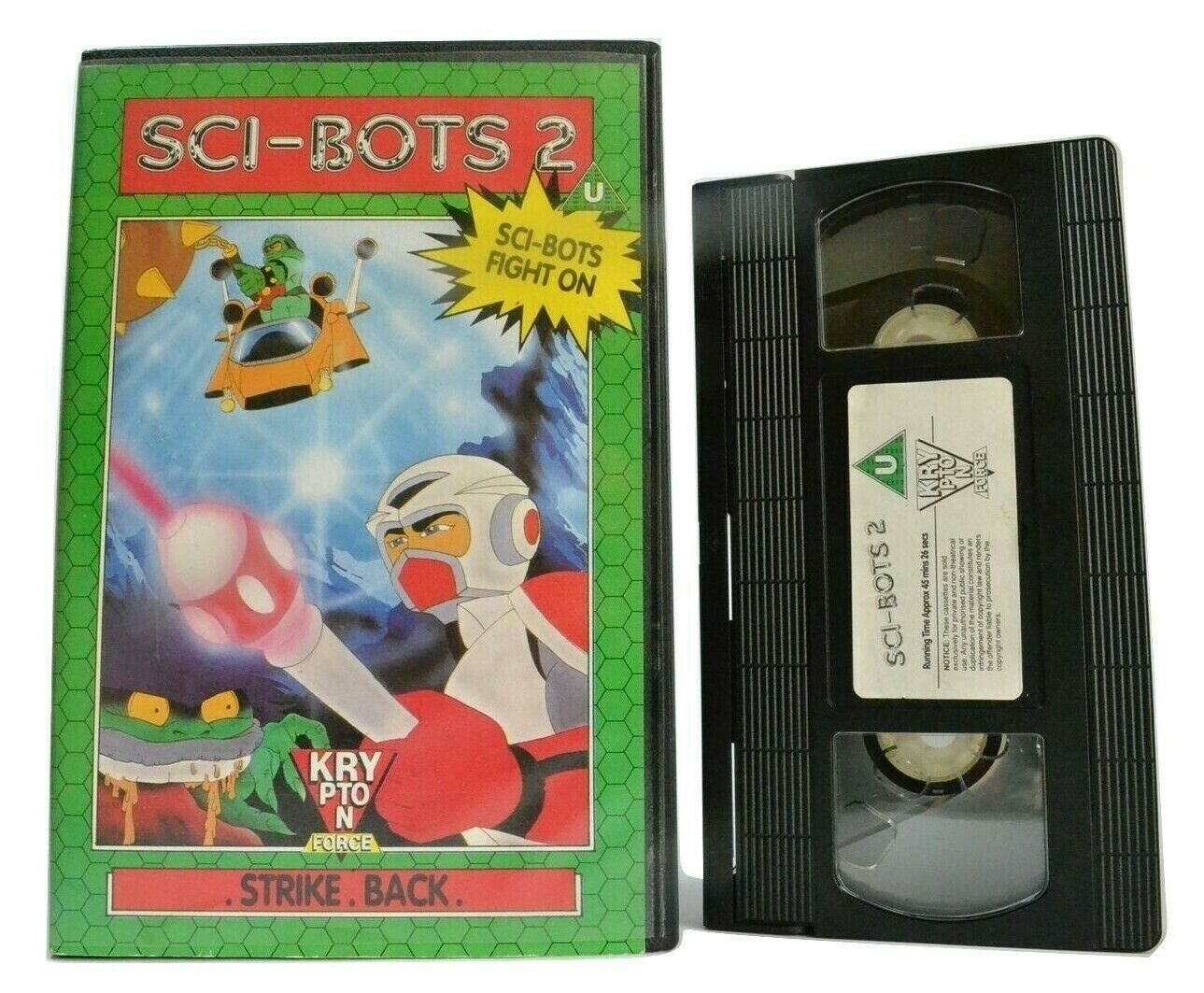 Sci-Bots 2: Strike Back - Animated Sci Fi - Action Adventures - Children's - VHS-