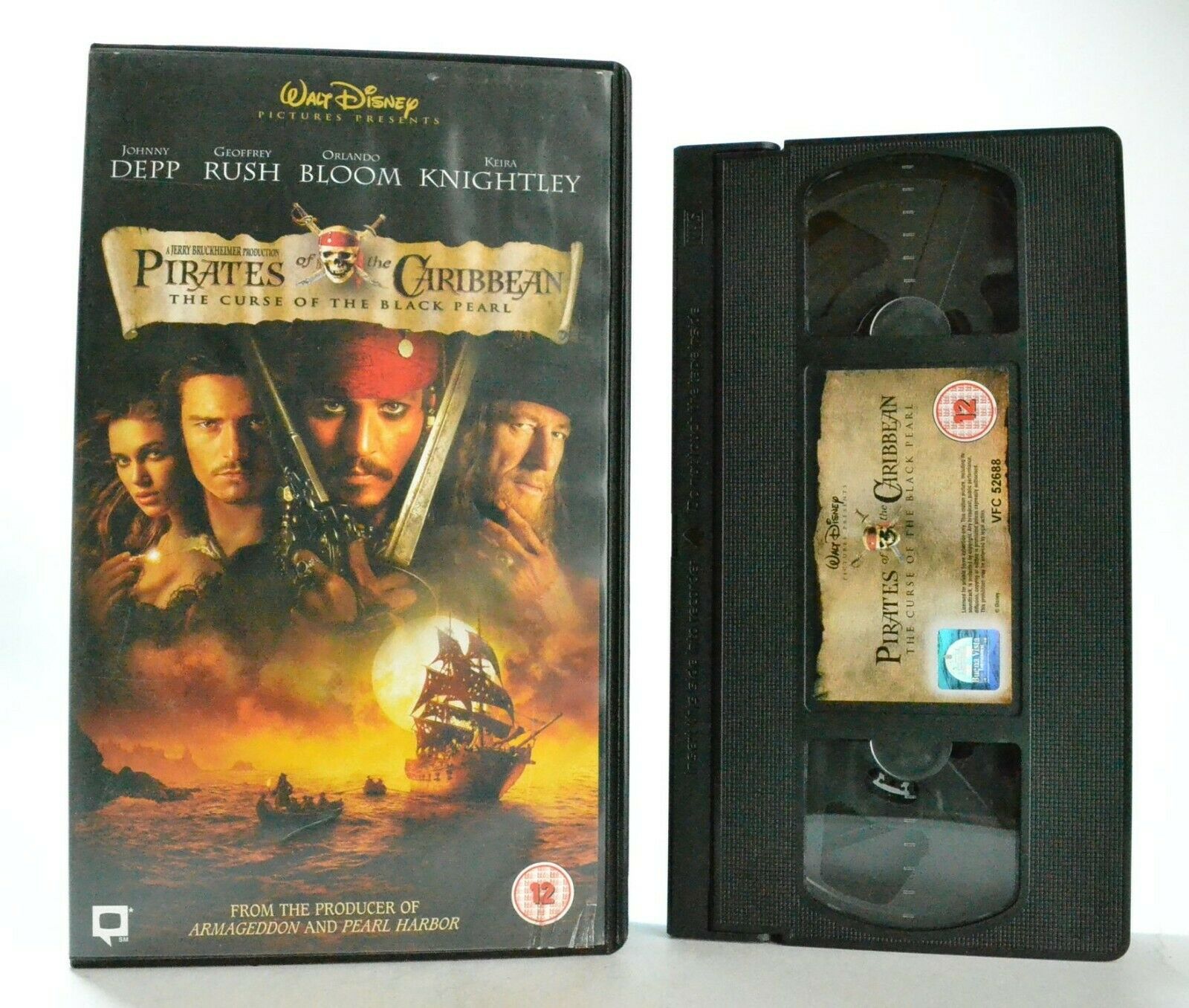 Pirates Of The Caribbean: The Curse Of The Black Pearl - Fantasy - J.Depp - VHS-