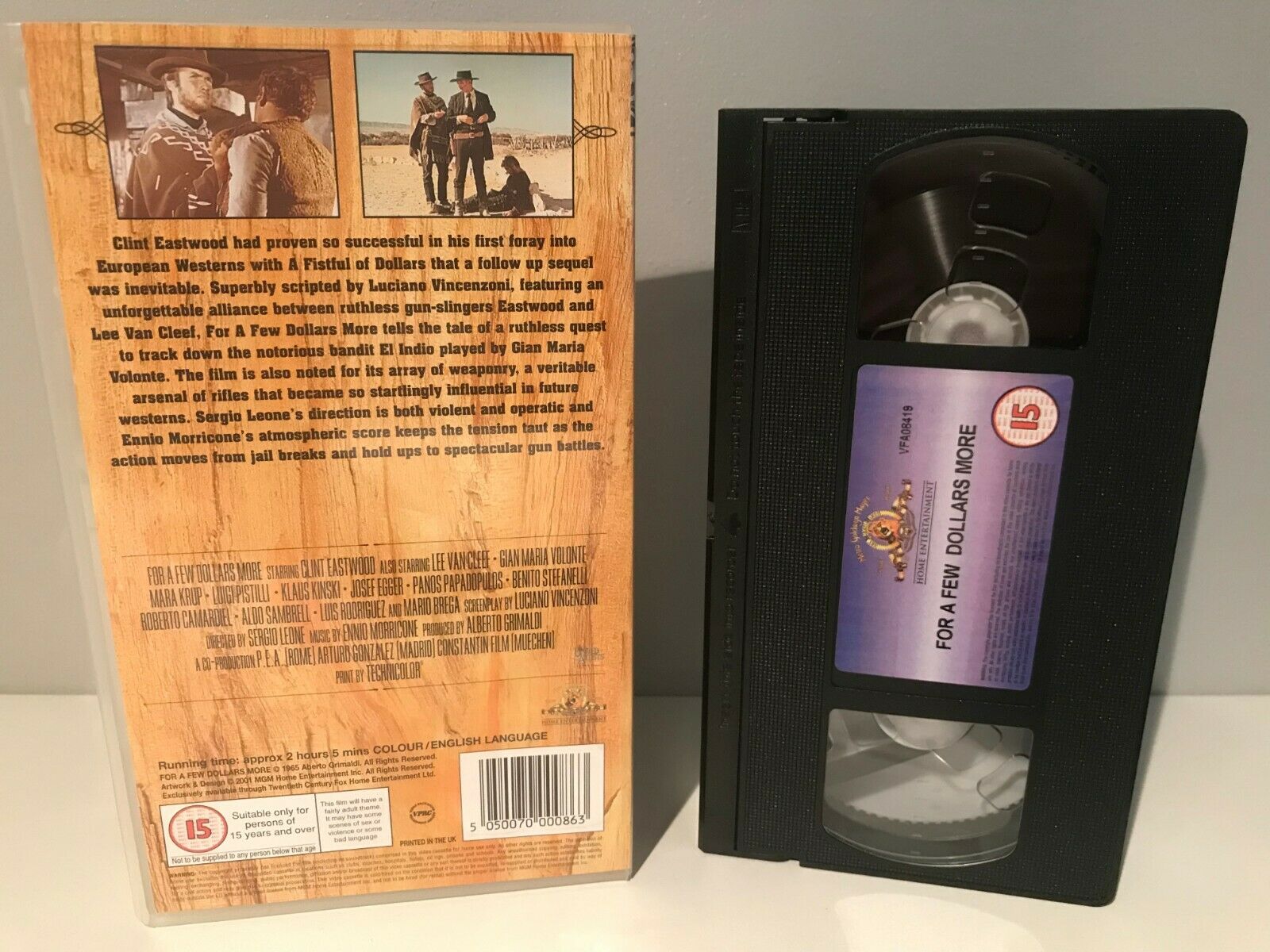 For A Few Dollars More (1965); [Sergio Leone] Western - Clint Eastwood - Pal VHS-