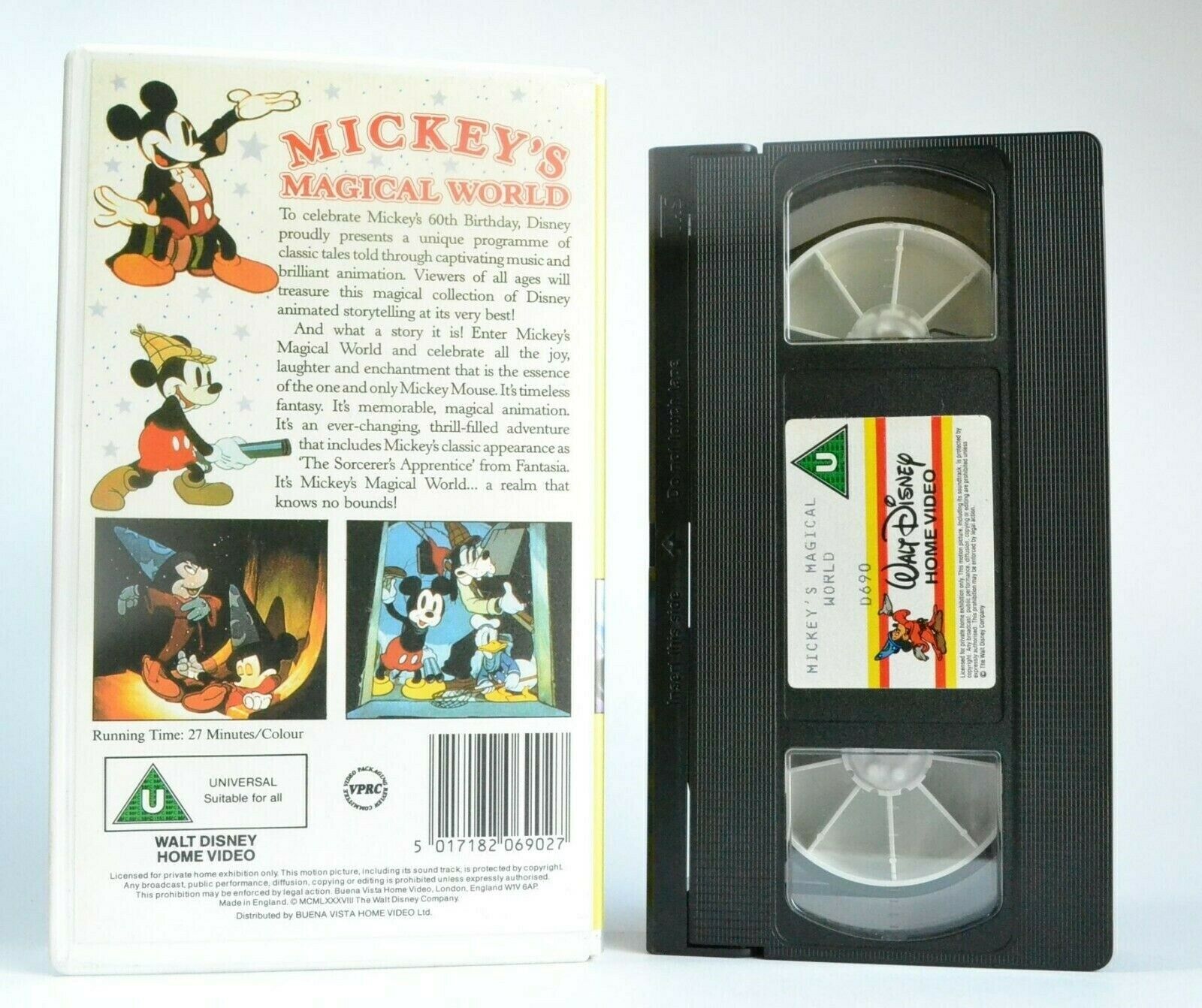 Mickey's Magical World: Mickey Mouse 60th Anniversary - Walt Disney - Kids - VHS-