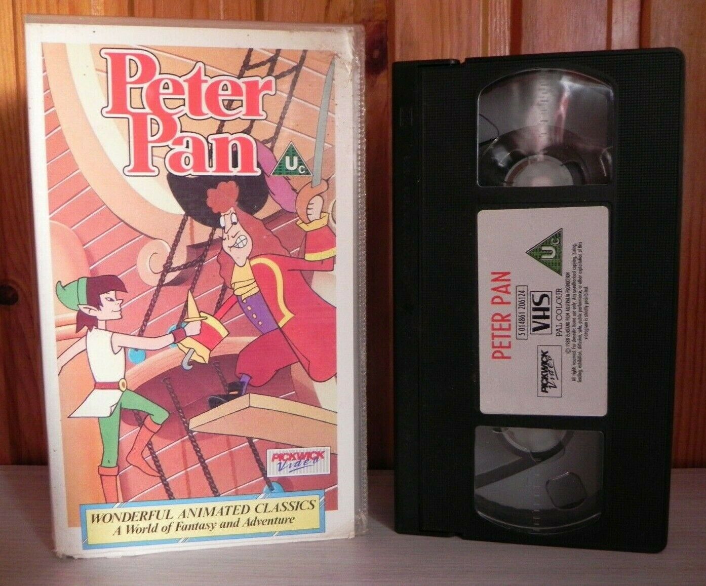 Peter Pan: Based On J.M. Barrie Classic Tale - Animated - Children's - Pal VHS-