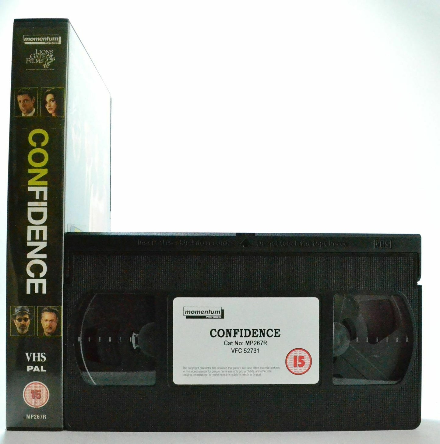 Confidence: Film By J.Foley - Large Box - Andy Garcia/Dustin Hoffman - Pal VHS-