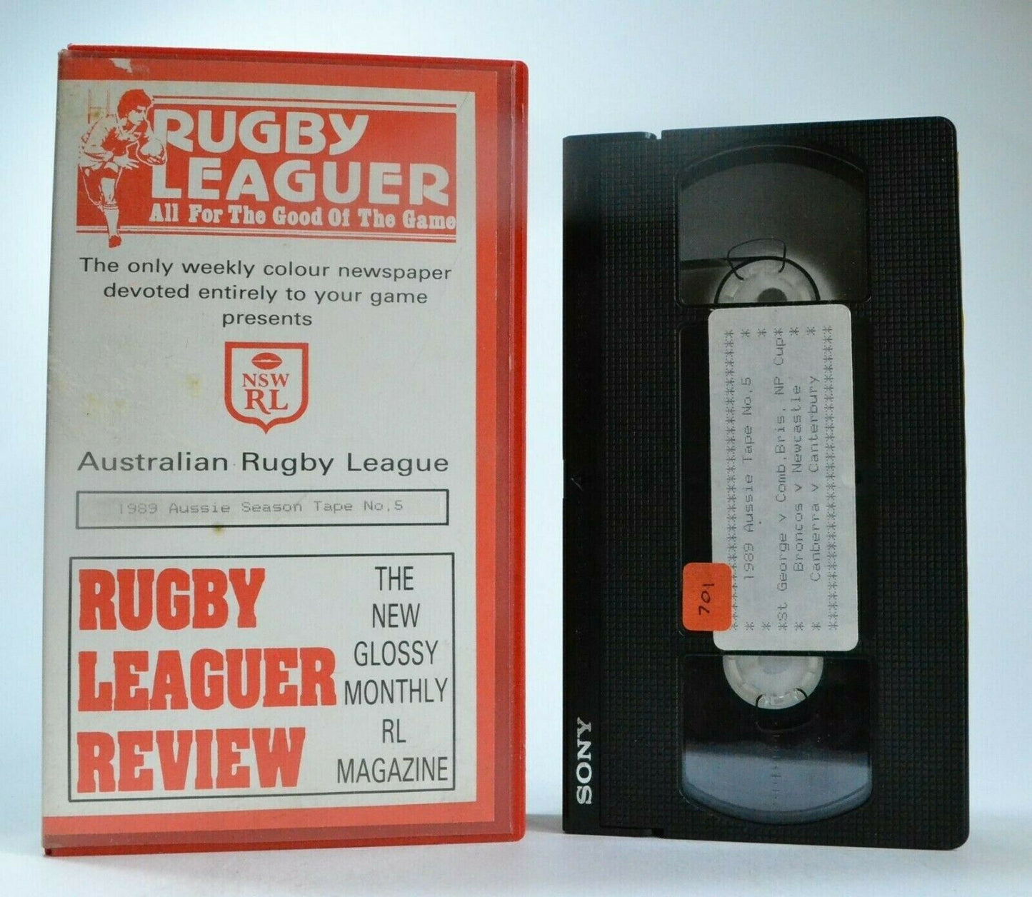 Australian Rugby League Review: (1989) Aussie Season Tape No. 5 - Sports - Pal VHS-