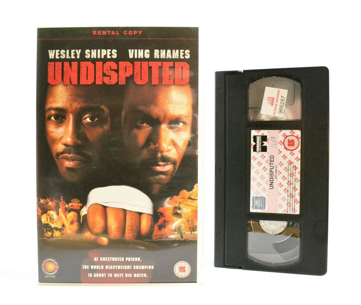 Undisputed: Wesley Snipes/Ving Rhames - Thriller - Large Box - Ex-Rental - VHS-