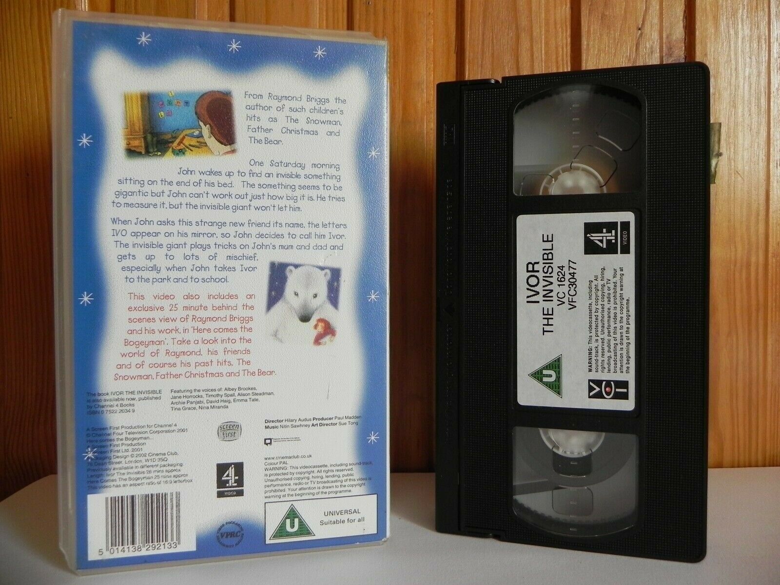 Raymond Briggs: Ivor The Invisible - Adventure - Animated - Kids - Pal VHS-
