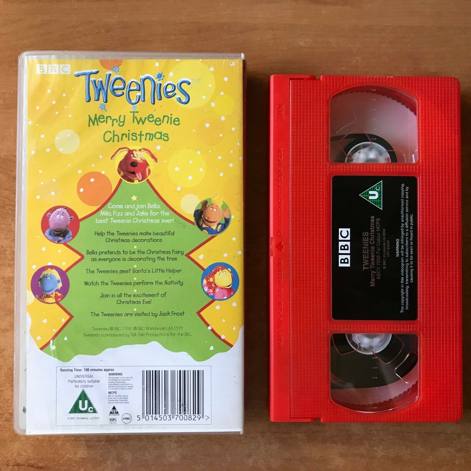 Tweenies (BBC): Merry Tweenie Christmas - Jack Frost - Santa - Children's - VHS-