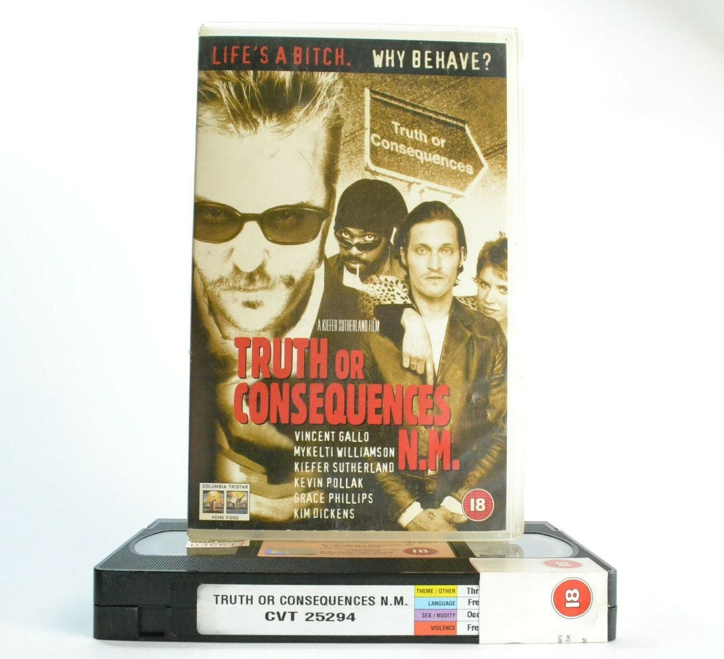Truth Or Consequences N.M.: Film By K.Sutherland - Drama - Large Box - Pal VHS-