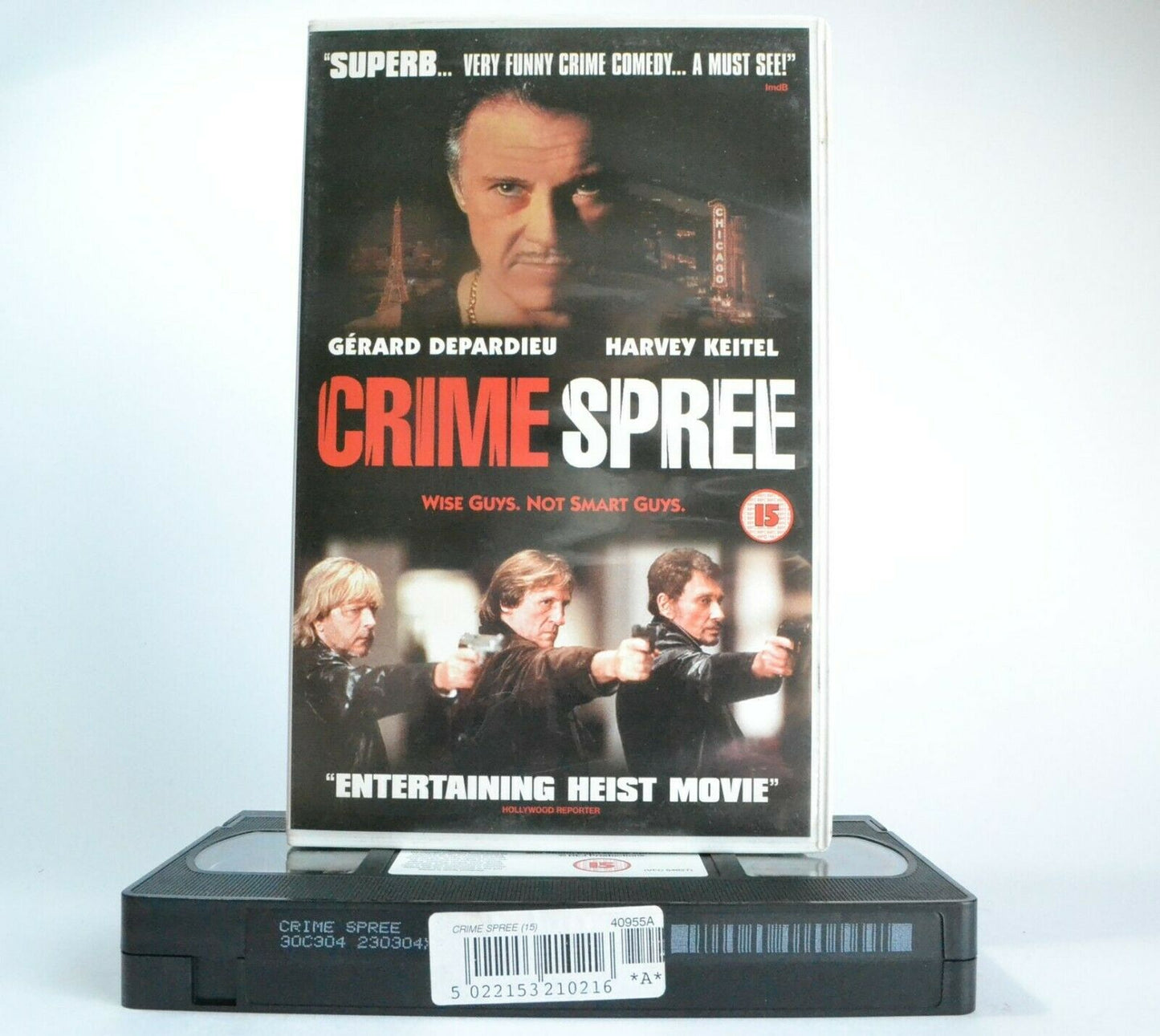 Crime Spree (2003): Canadian/British Crime Comedy - G.Depardieu/H.Keitel - VHS-