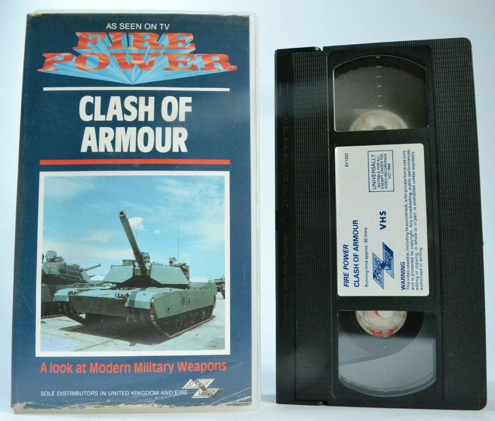 Clash Of Armour [Stylus Video]: Modern Military Weapons - Documentary - Pal VHS-