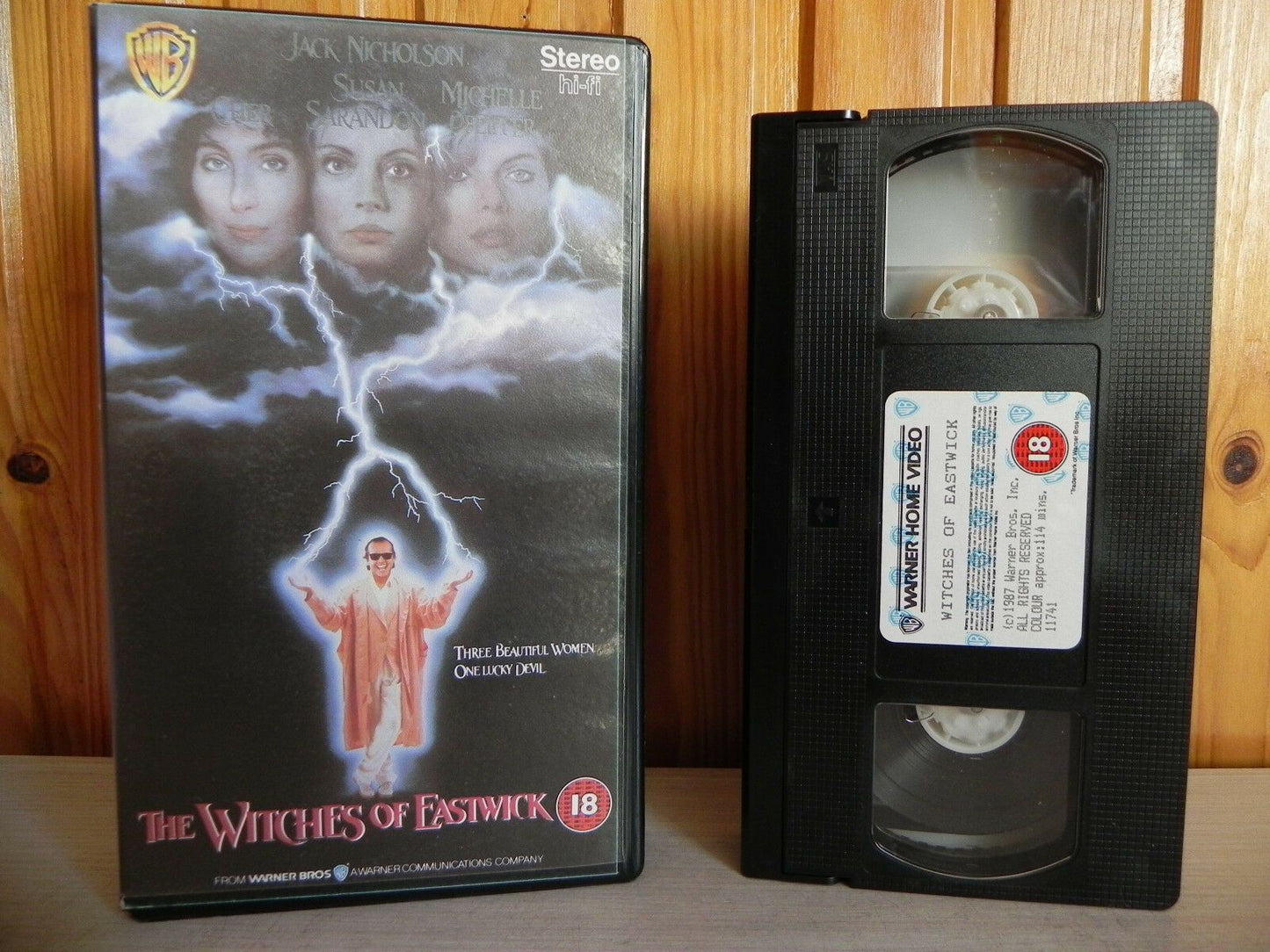 The Witches Of Eastwick - Warner Home - Fantasy - Cher - Jack Nicholson - VHS-
