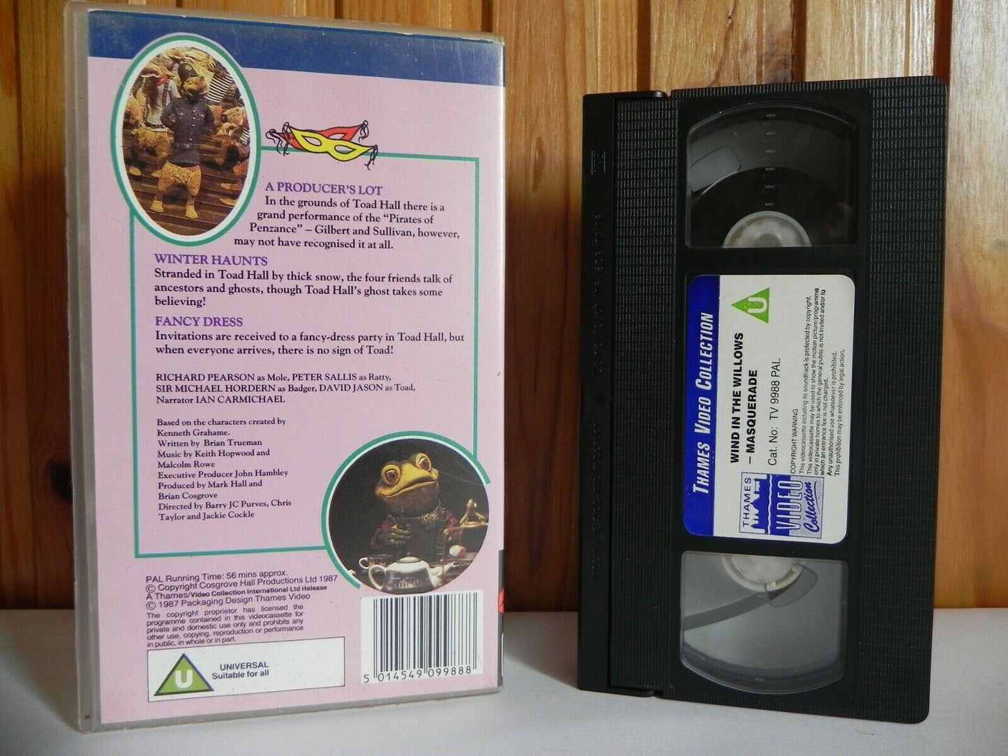 The Wind In The Willows: Masquerade - Thames Video - Animated - Kids - Pal VHS-