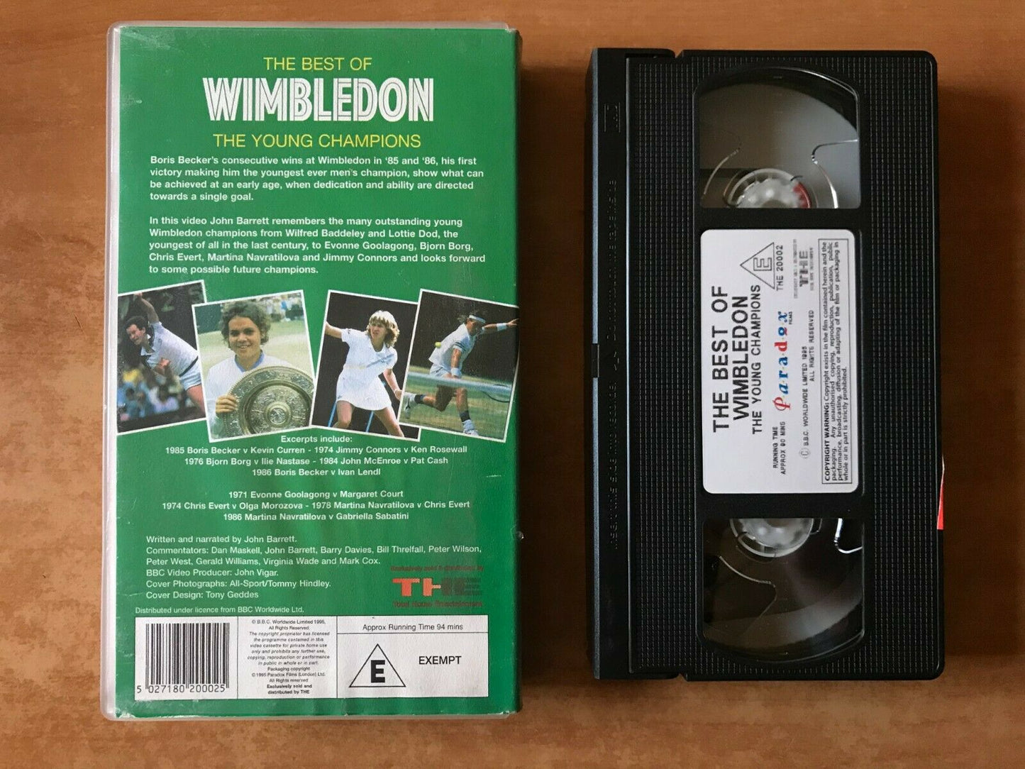 The Best Of Wimbledon: The Young Champions: Boris Becker - Chris Evert - Pal VHS-