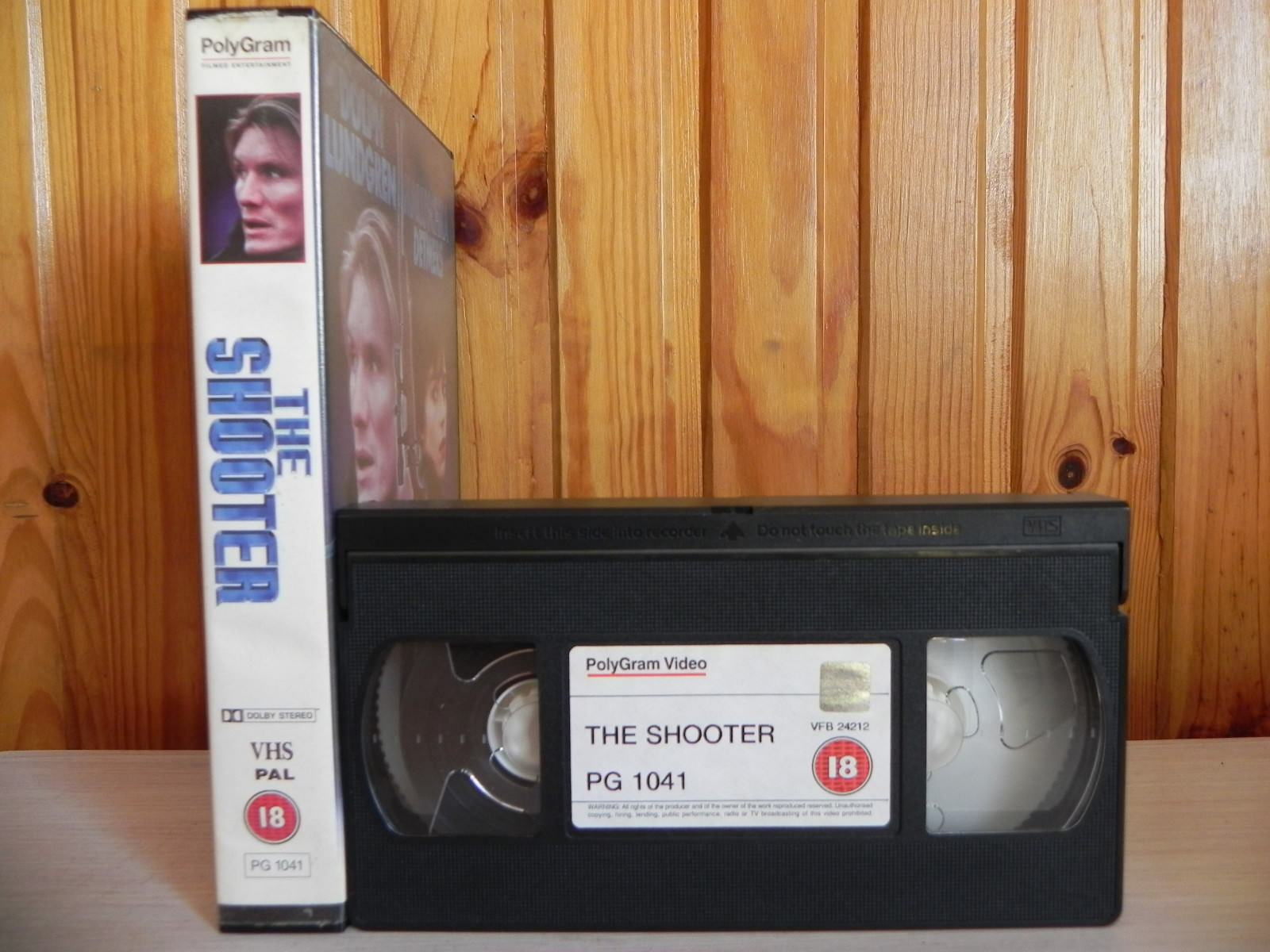 The Shooter - Dolph Lundgren - Full Blooded Action - (18) - Polygram - Pal VHS-