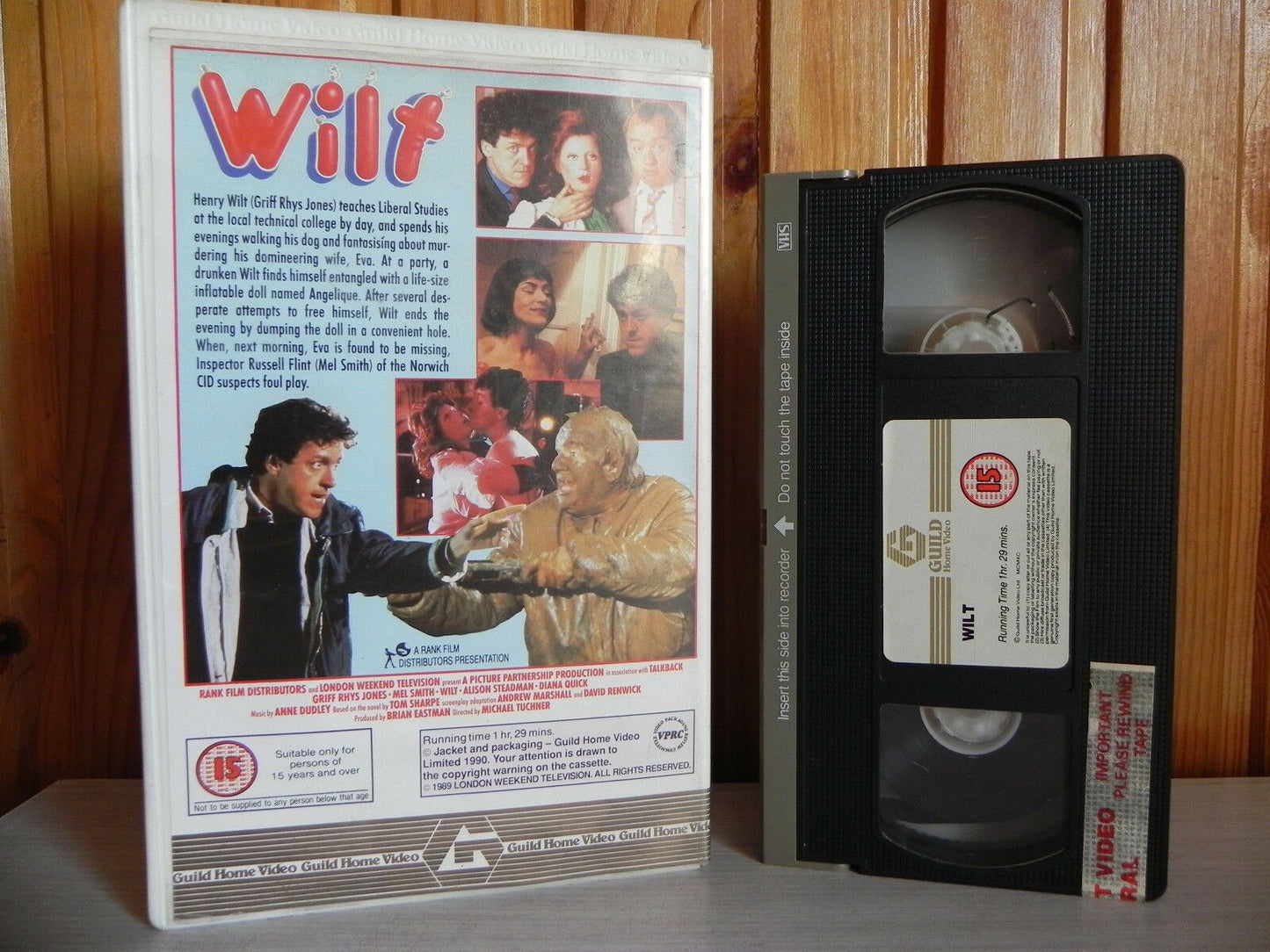 Wilt - Griff Rhys Jones - Large Box - Ex-Rental - Guild Video - Crime Comedy VHS-
